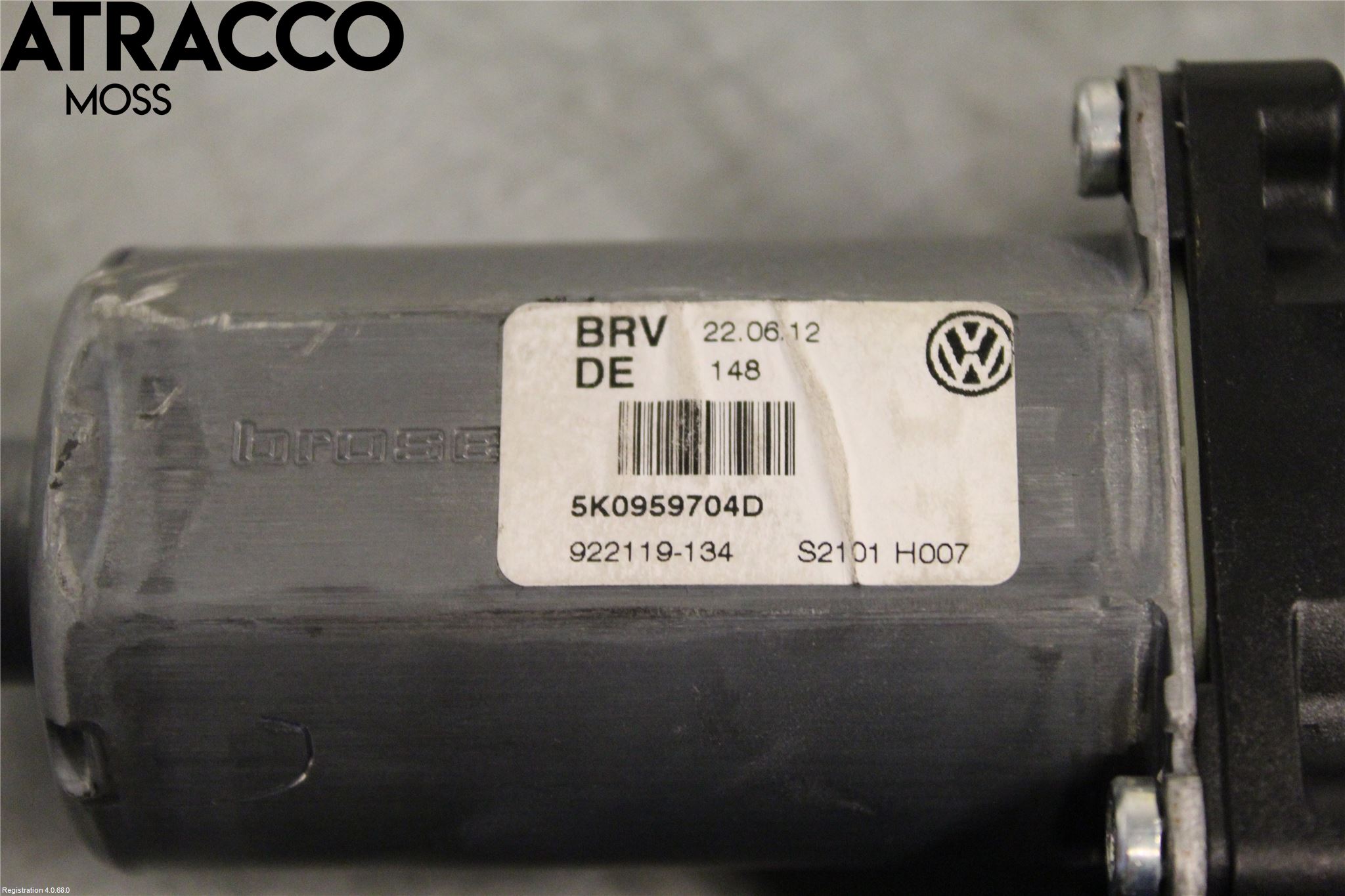 Volkswagen VW GOLF VI 09-13 Vindusheismotor