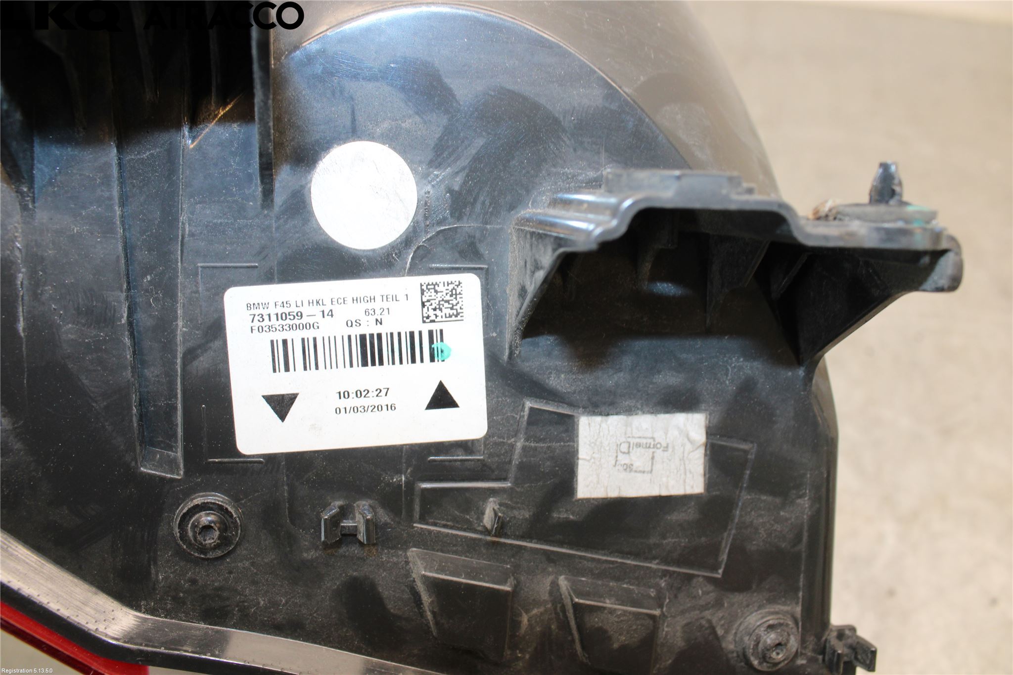 BMW 2 F45 Active Tourer 14-21 Baklykt Venstre