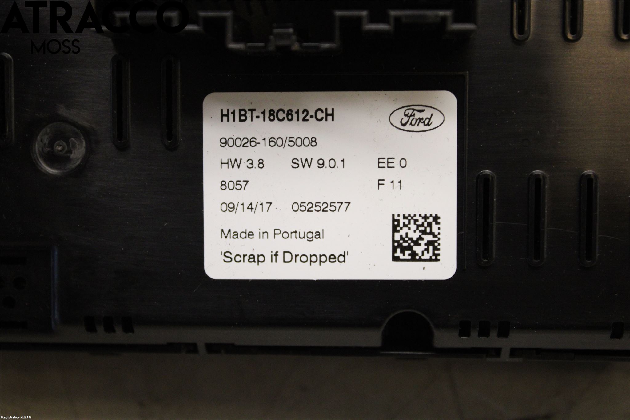 Ford FIESTA (VII) 18-23 Varme Ac Betjening-Display