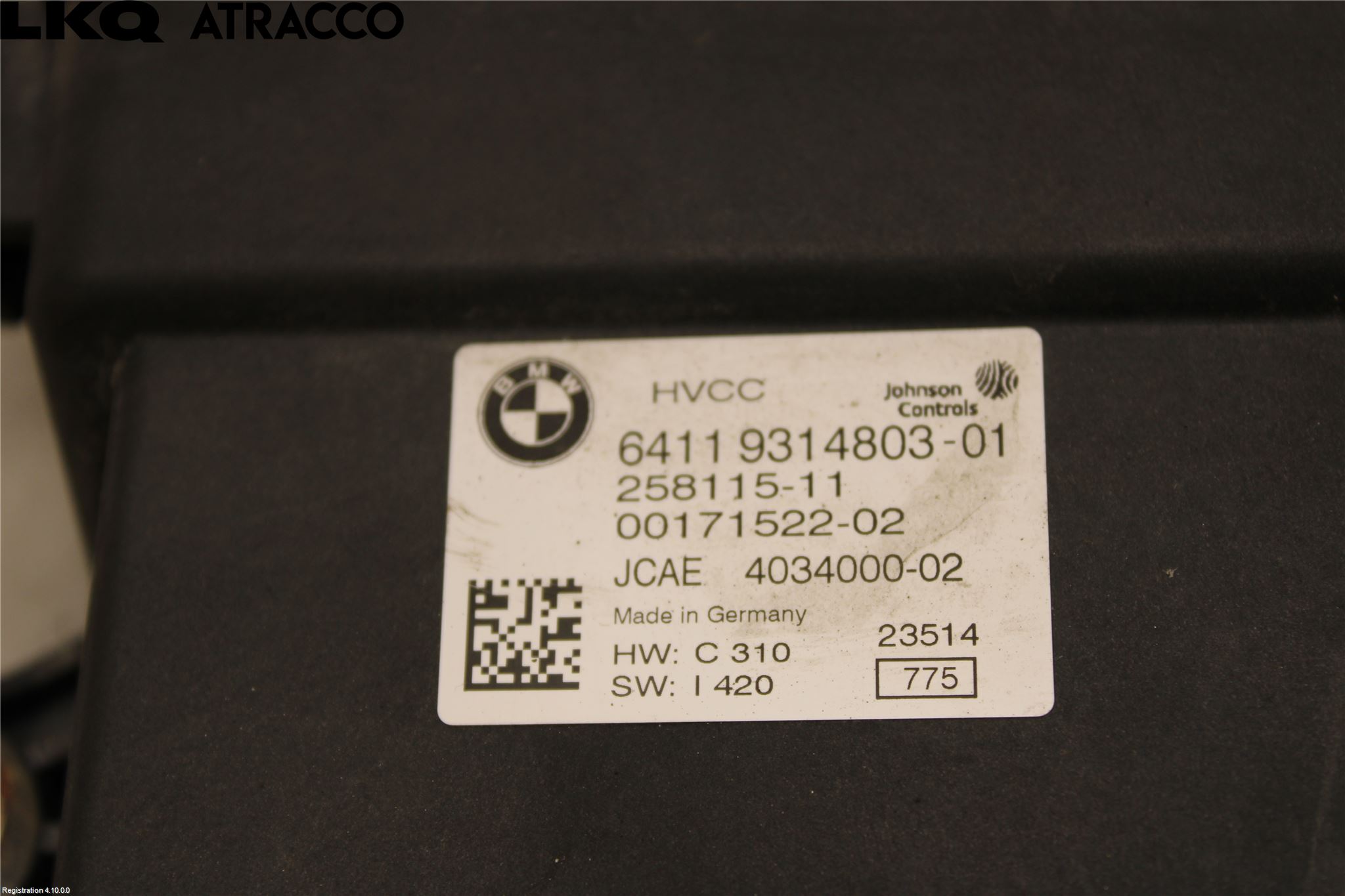 BMW i3 I01 13-22 Styreenhet Kupevarme