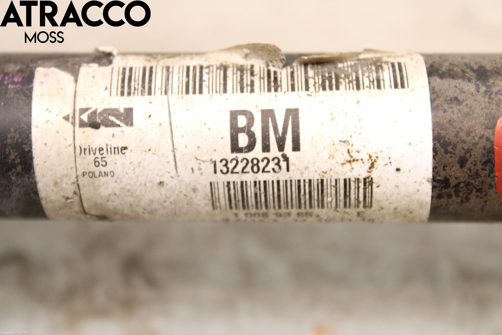 Opel INSIGNIA 09-16 Drivaksel Bak Kompl Venstre