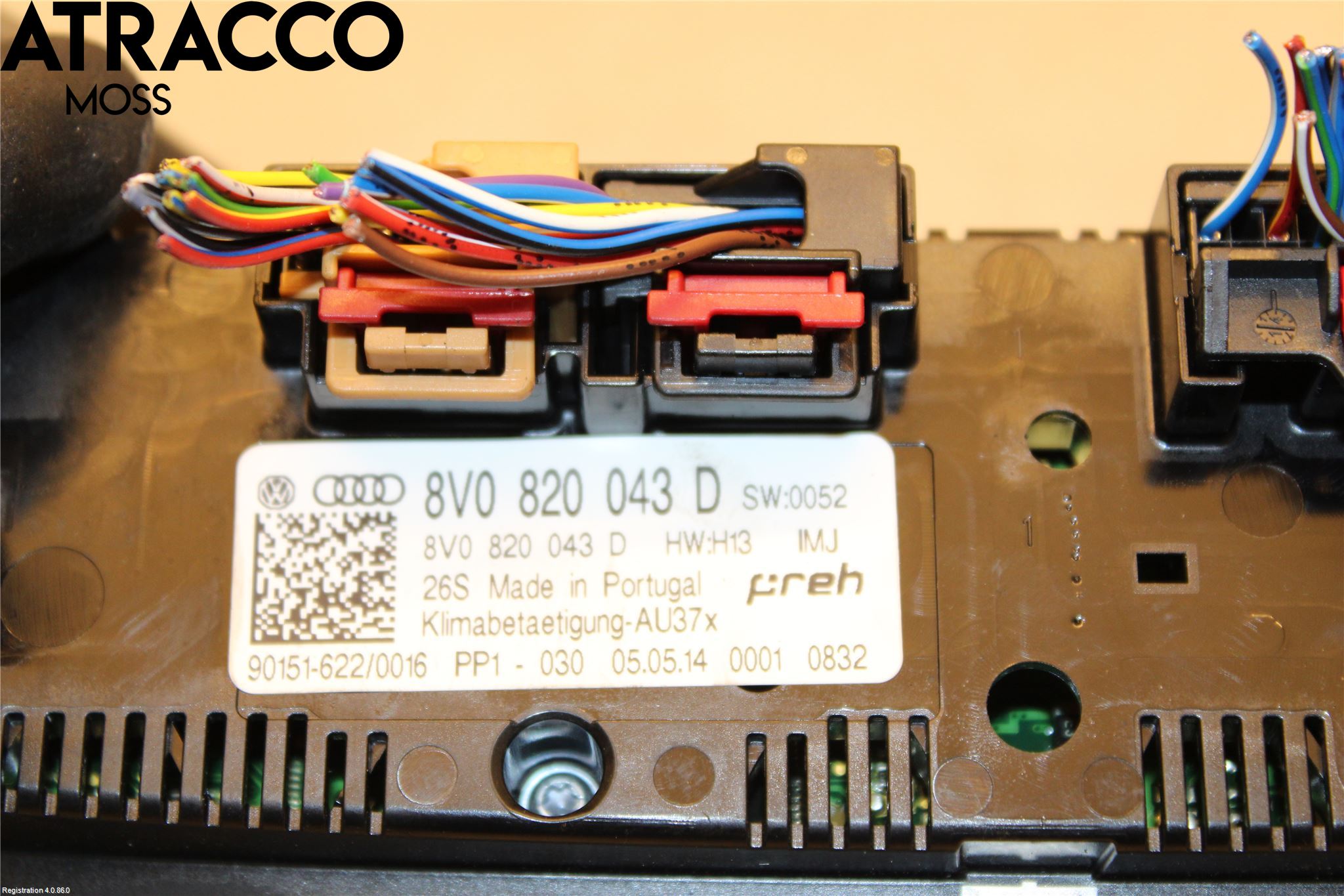 Audi A3/S3 8V 13-20 Varme Ac Betjening-Display