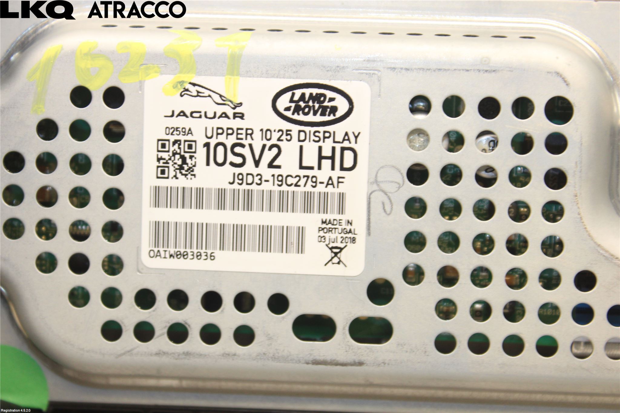 Jaguar I-PACE 18- Multifunktionsdisplay