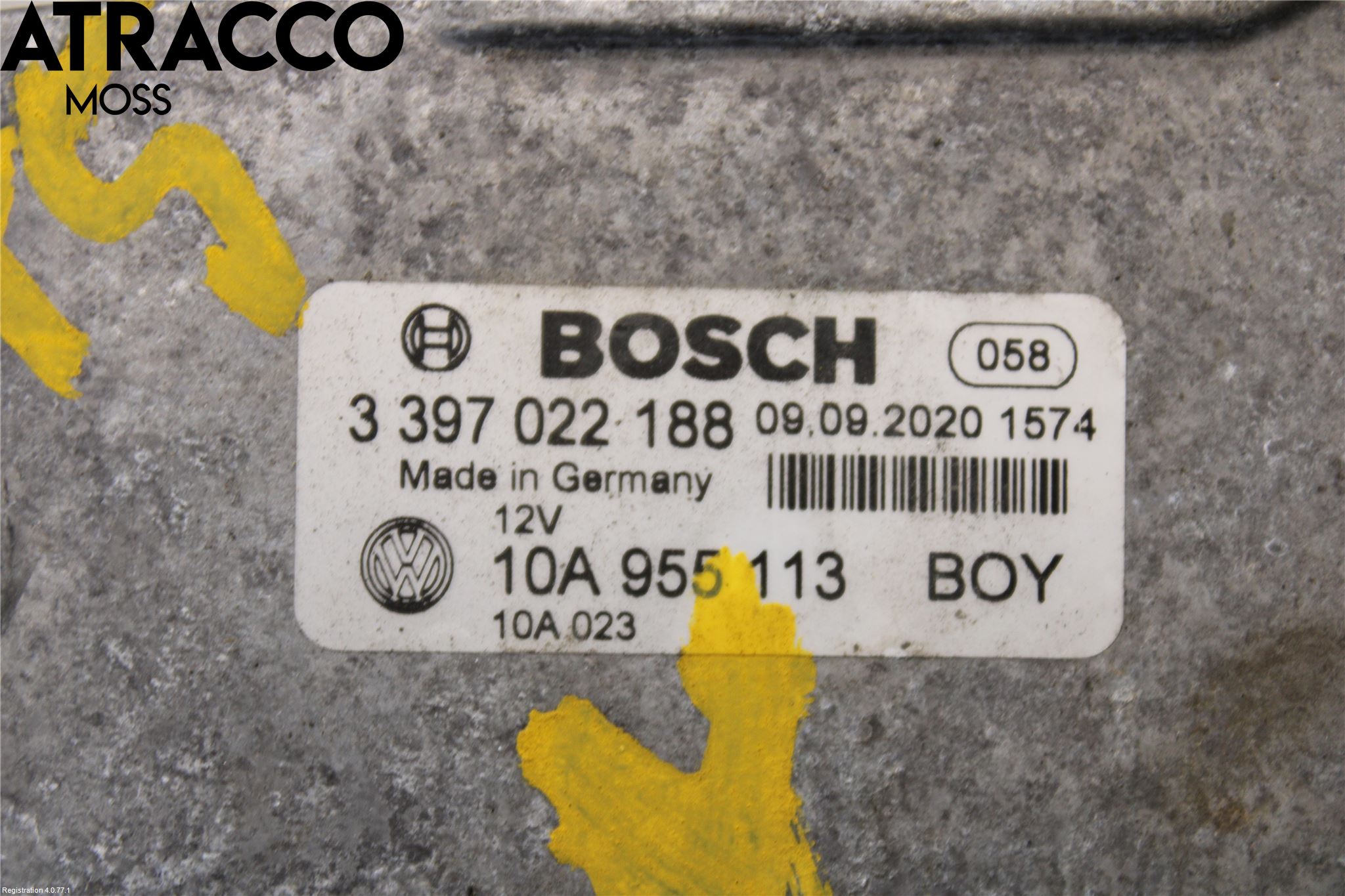 Volkswagen VW ID.3 21- Viskermotor Frontrute