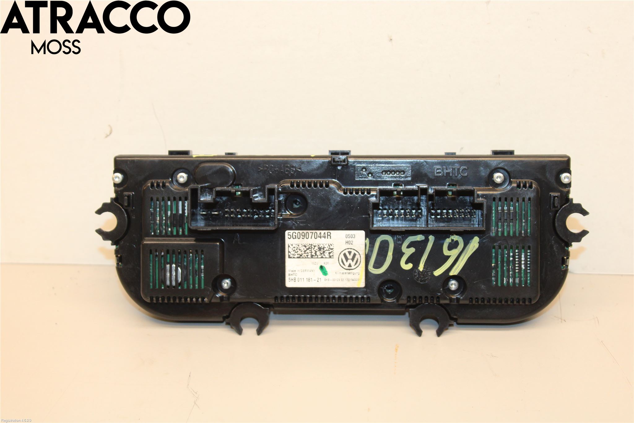 Volkswagen VW GOLF / E-GOLF VII 13-20 Varme Ac Betjening-Display