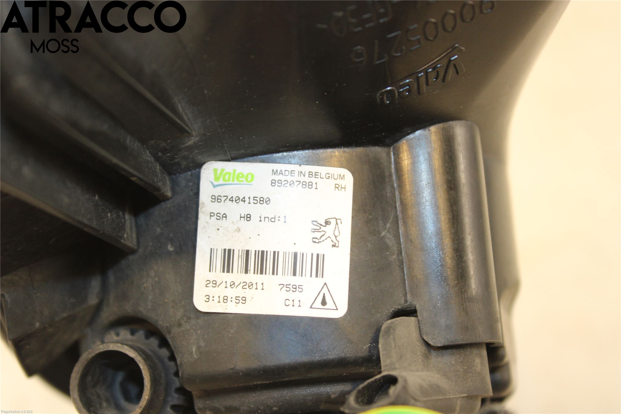 Peugeot 308 08-13 Frontlykt-Kurve-Tåkelys