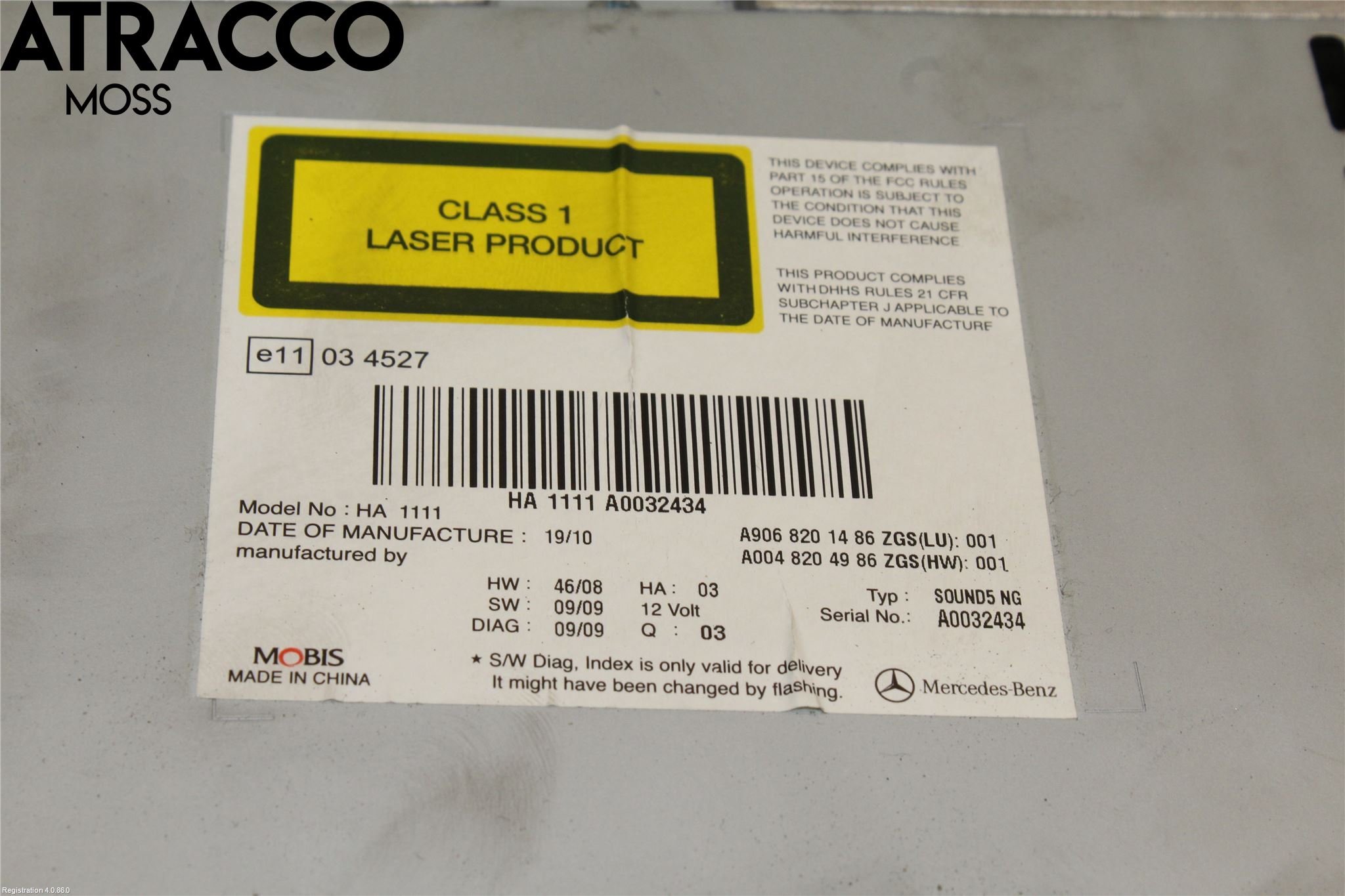 Mercedes-Benz MB SPRINTER (W906) 06-18 Stereo Radio