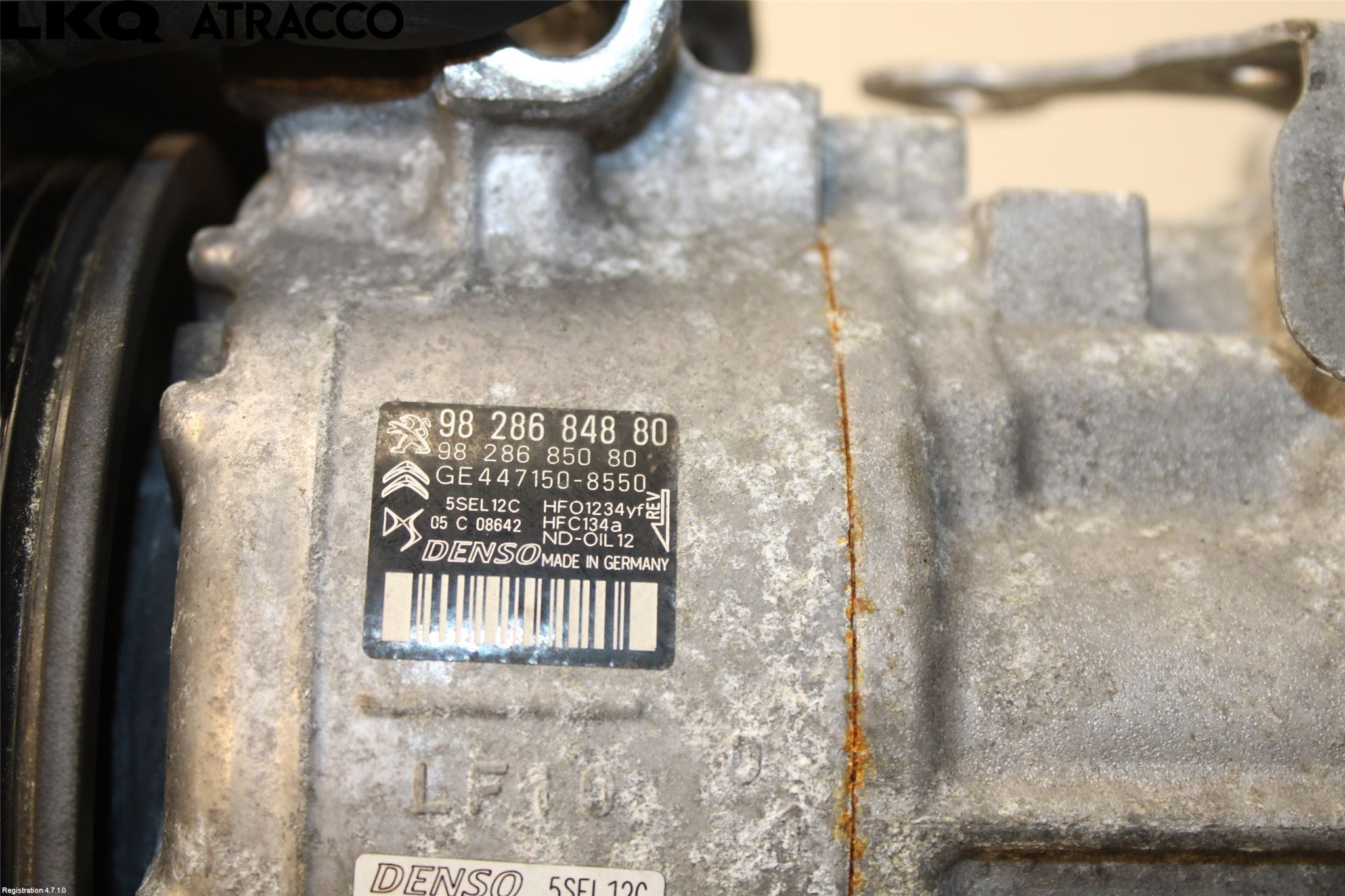 Citroen DS 3 CROSSBACK 20-23 Varme Ac Kompressor