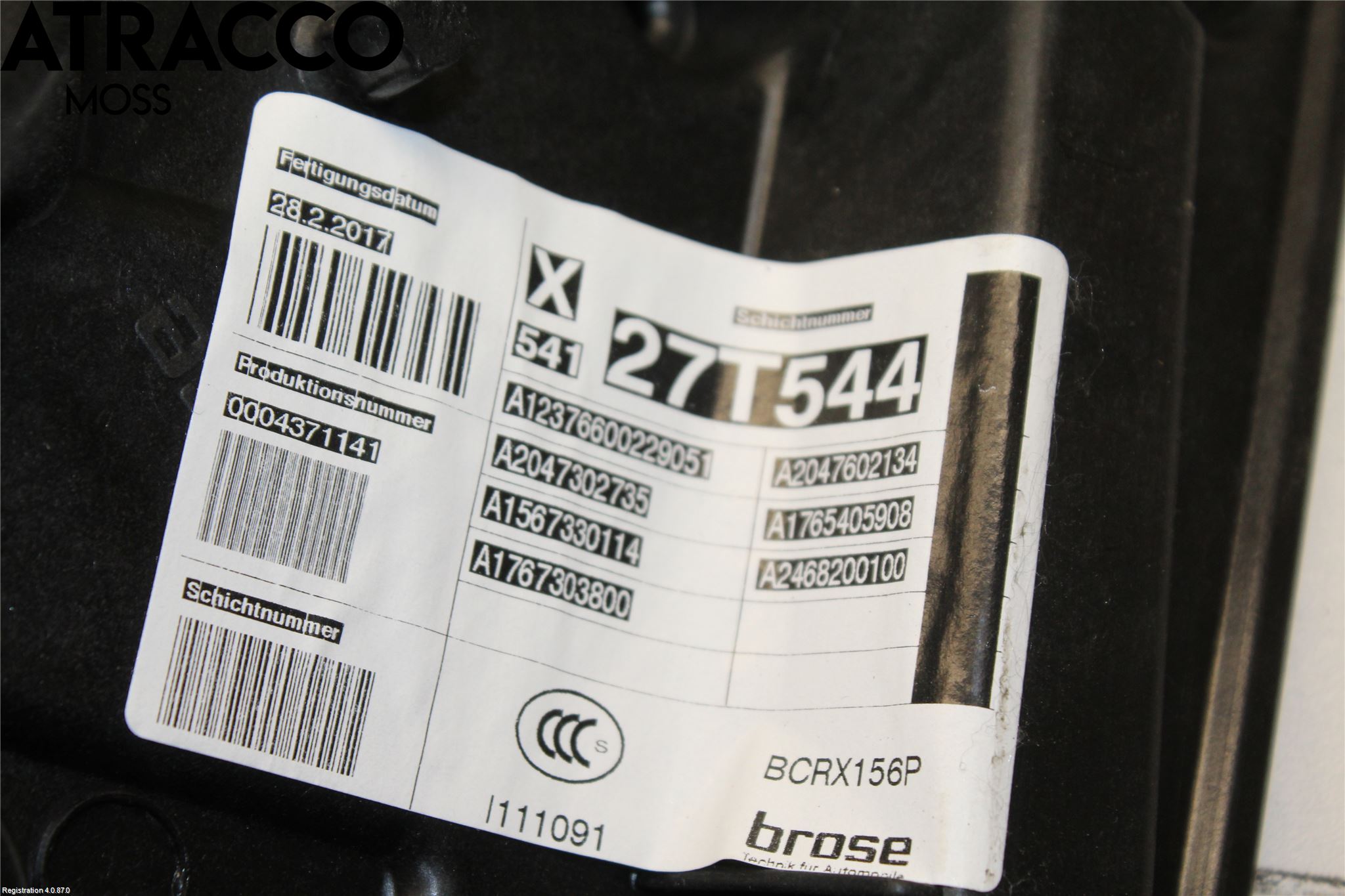 Mercedes-Benz MB GLA-KLASS (X156) 13-20 Vindusheis El Komp