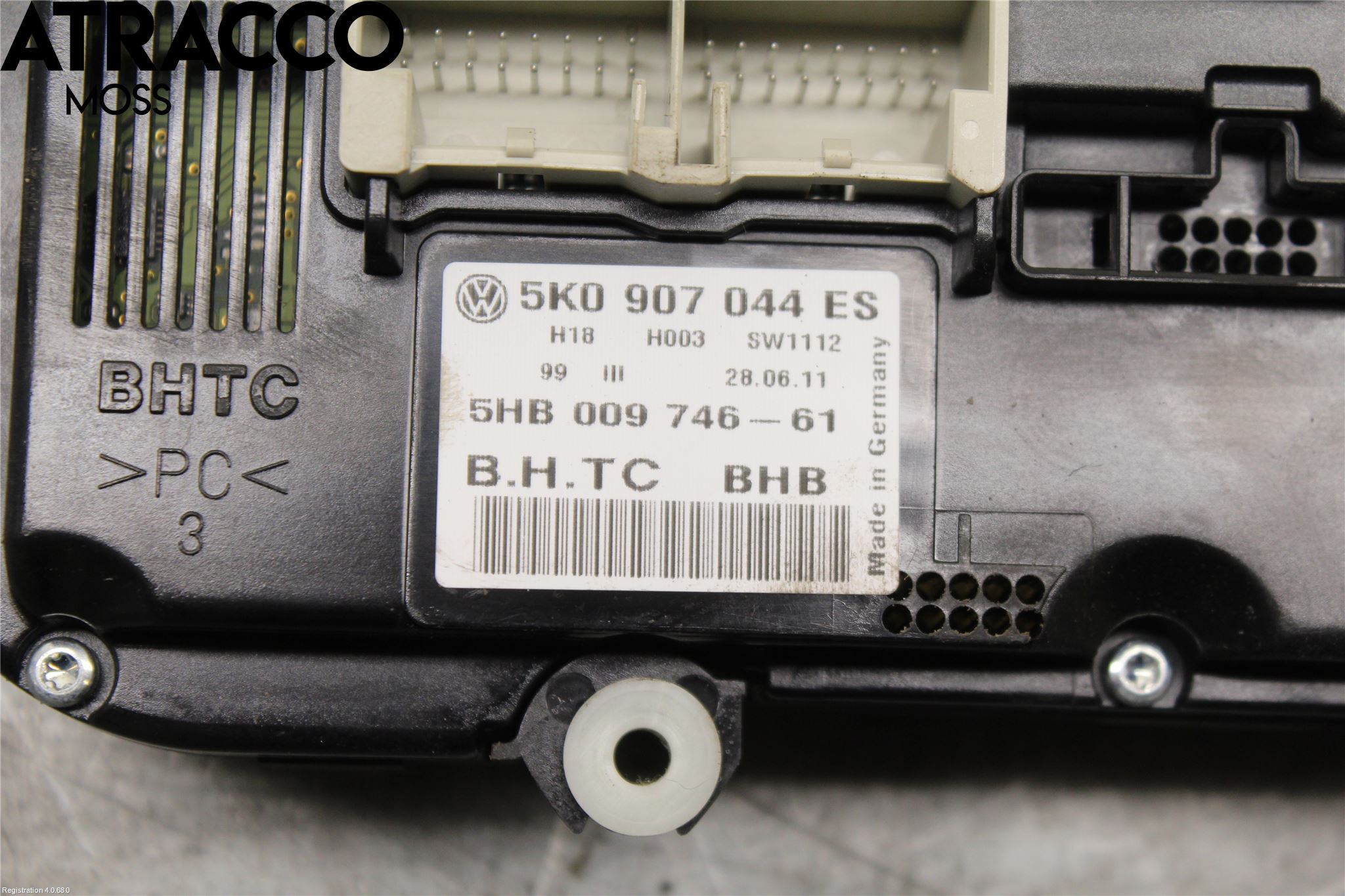 Volkswagen VW GOLF VI 09-13 Varme Ac Betjening-Display