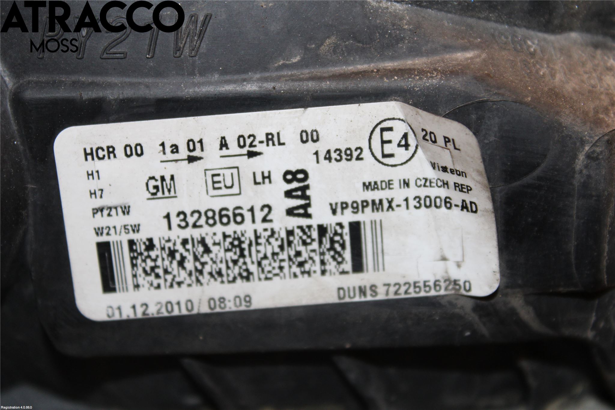 Opel MERIVA B 10-17 Frontlykt Venstre