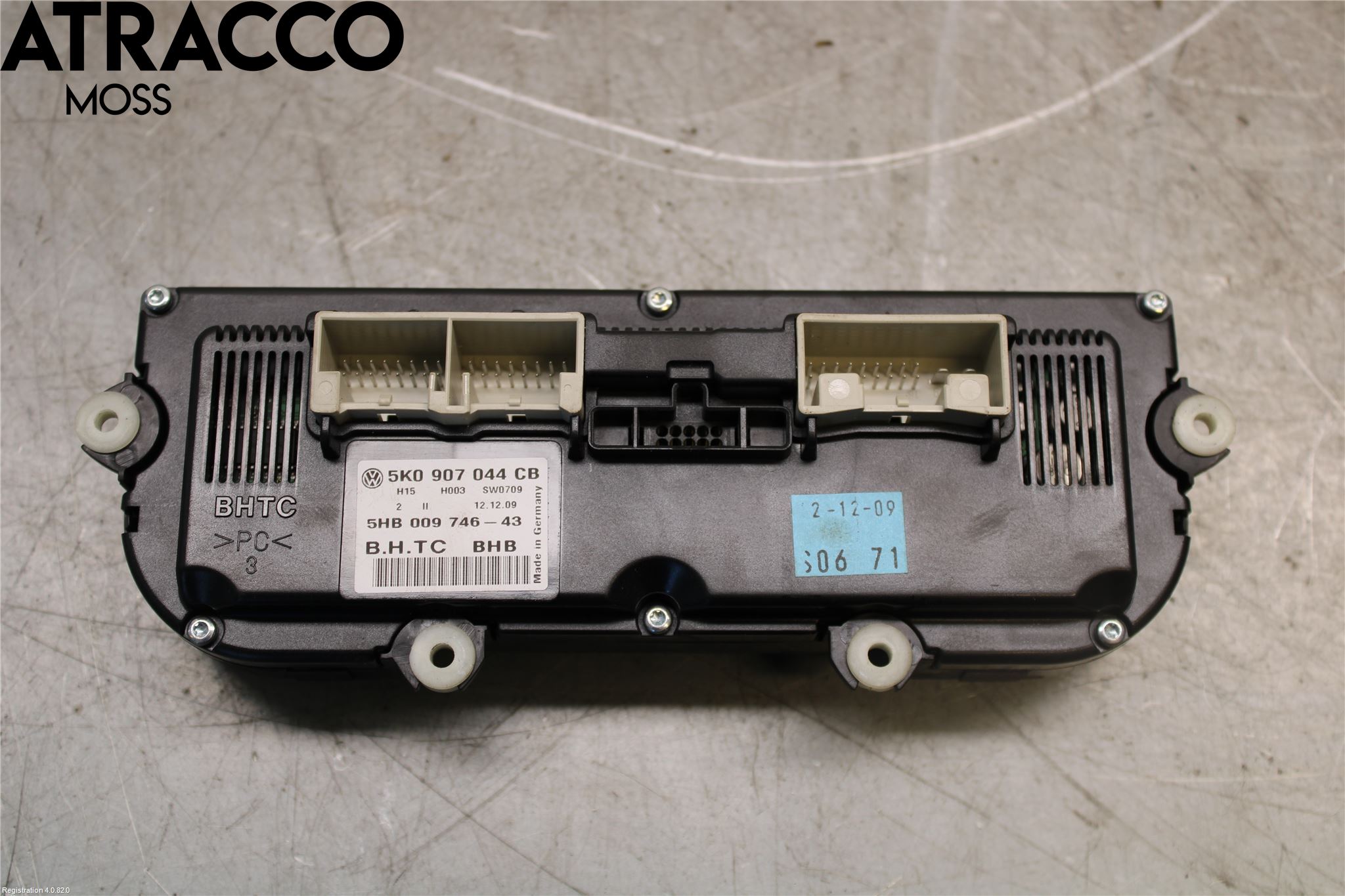 Volkswagen VW GOLF VI 09-13 Varme Ac Betjening-Display