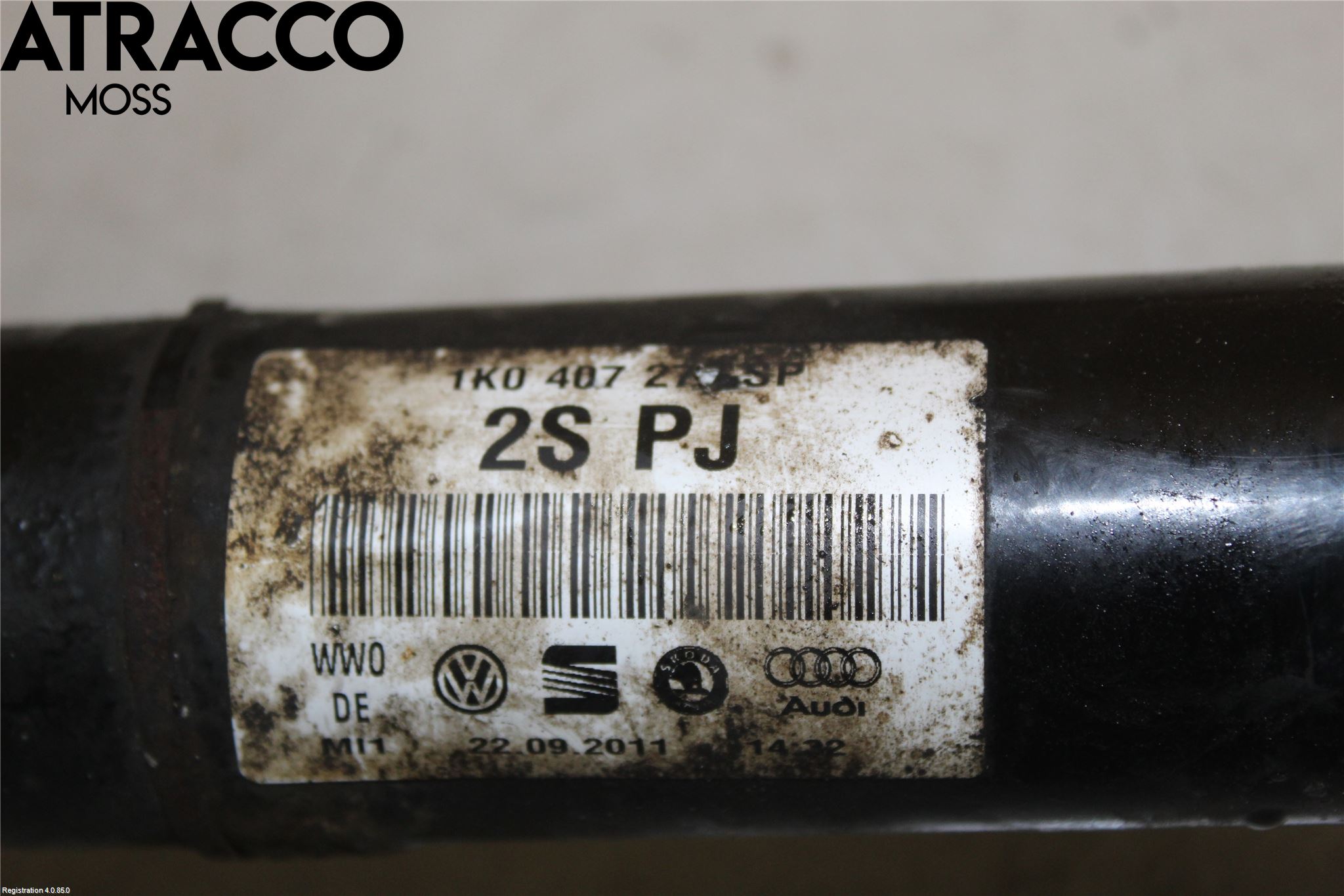 Volkswagen VW GOLF VI 09-13 Drivaksel Foran Kompl Høyre