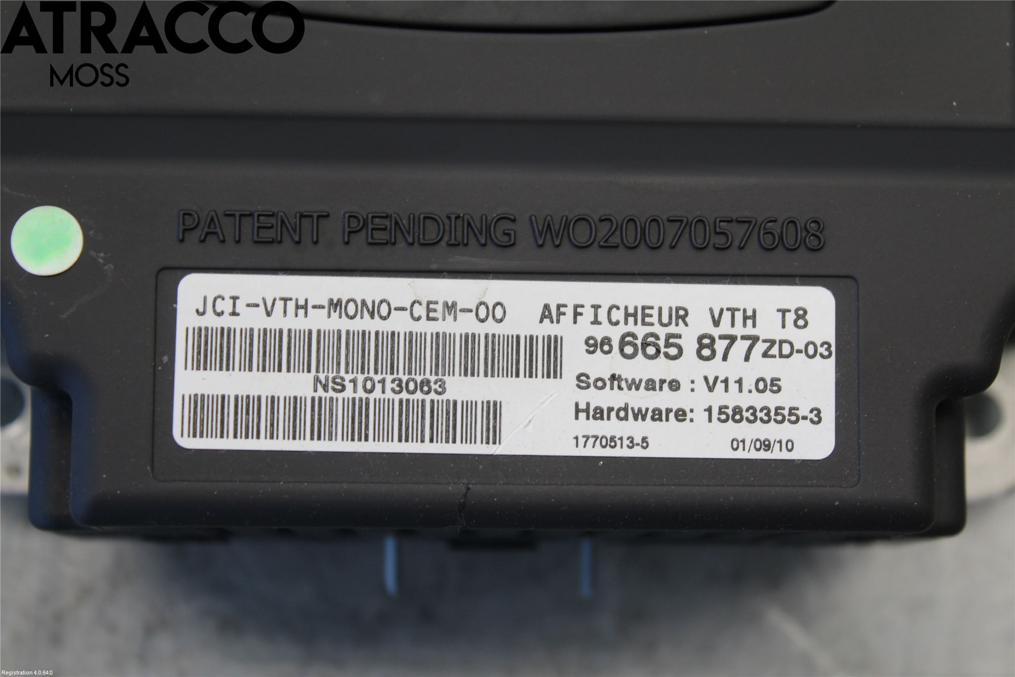 Peugeot 5008 10-16 Multifunktionsdisplay