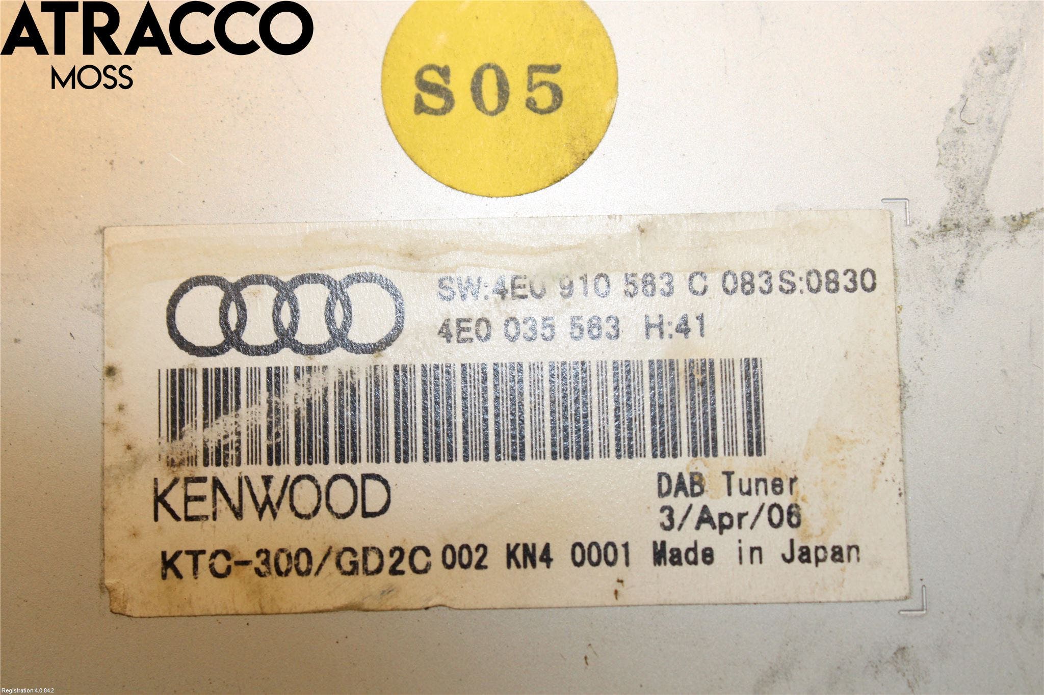 Audi A6/S6 05-11 Stereo Radio Øvrig