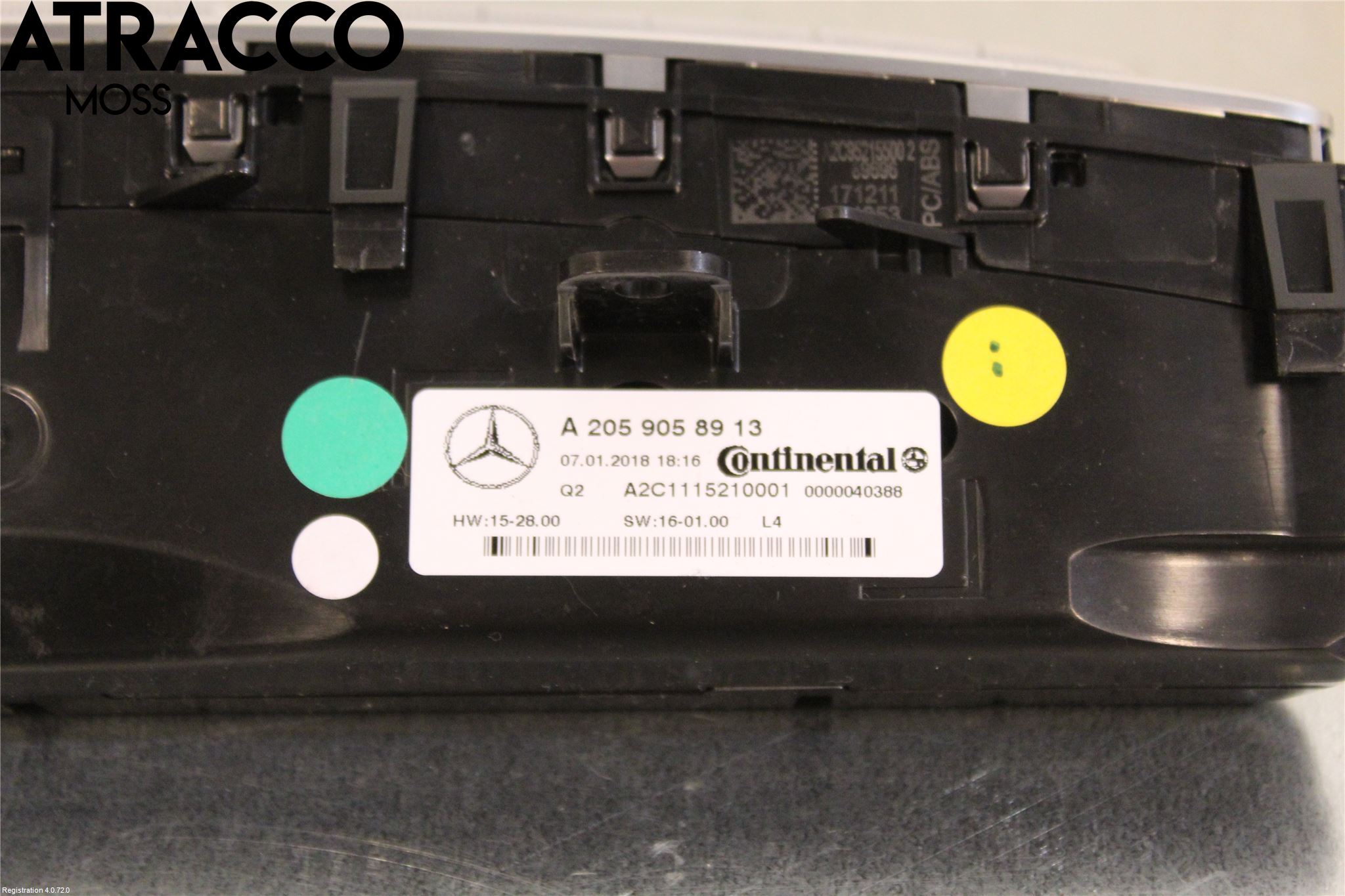 Mercedes-Benz MB C-KLASS (W205) 14-21 Varme Ac Betjening-Display