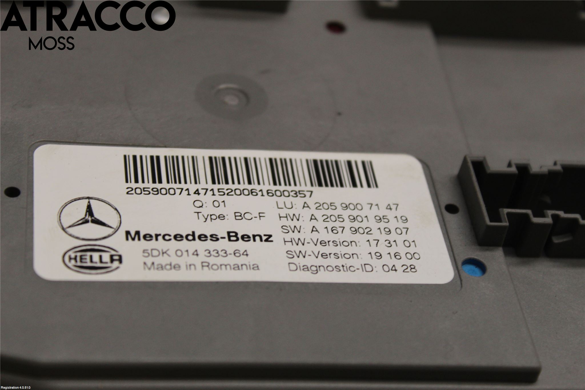 Mercedes-Benz MB EQC (N293) 20- Styreenhet Øvrig