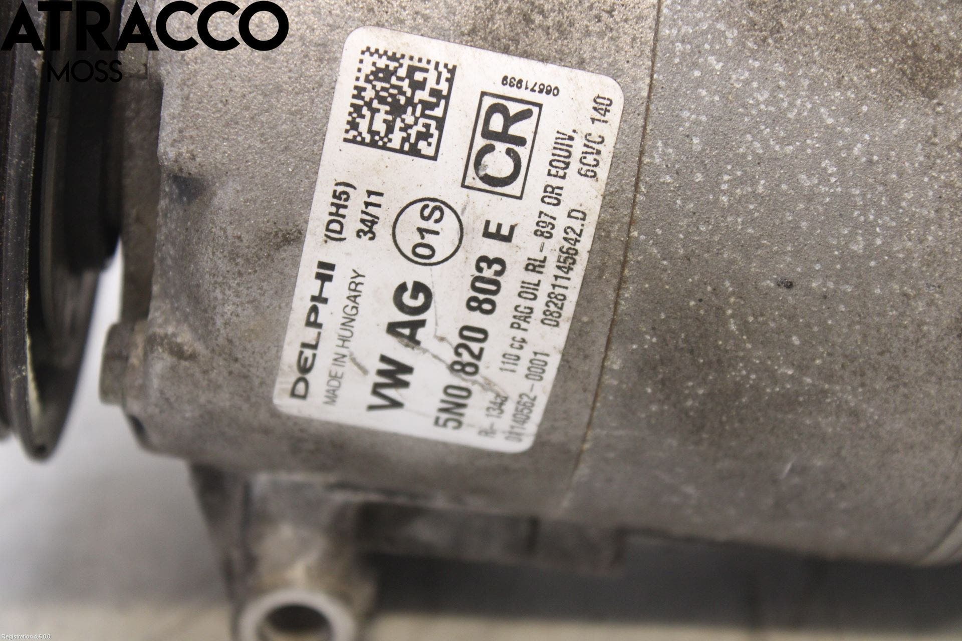 Volkswagen VW GOLF VI 09-13 Varme Ac Kompressor