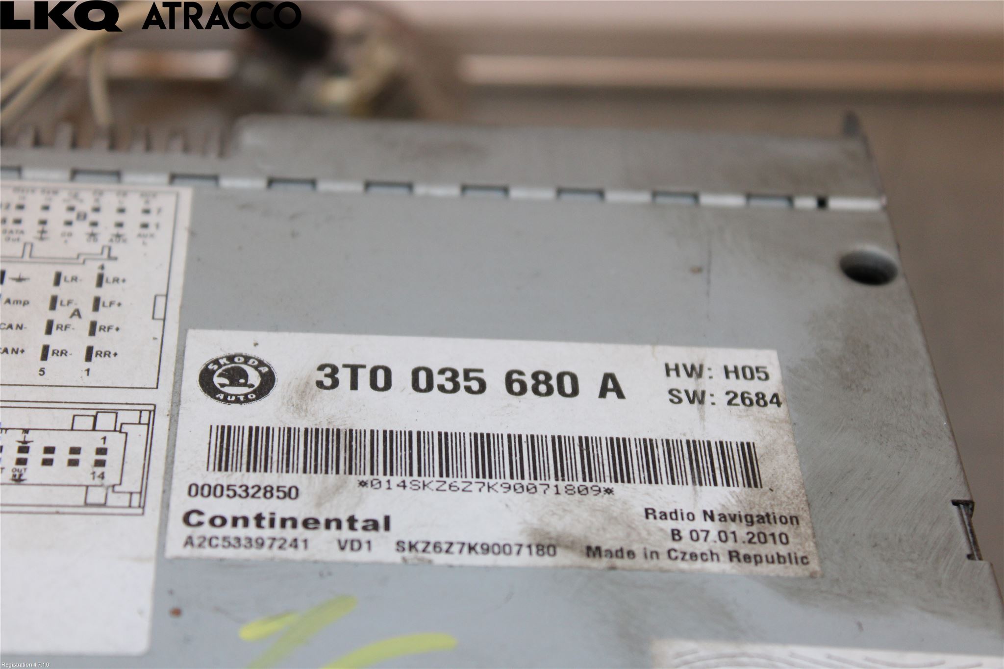 Skoda SUPERB 09-15 Stereo Radio Med Cd