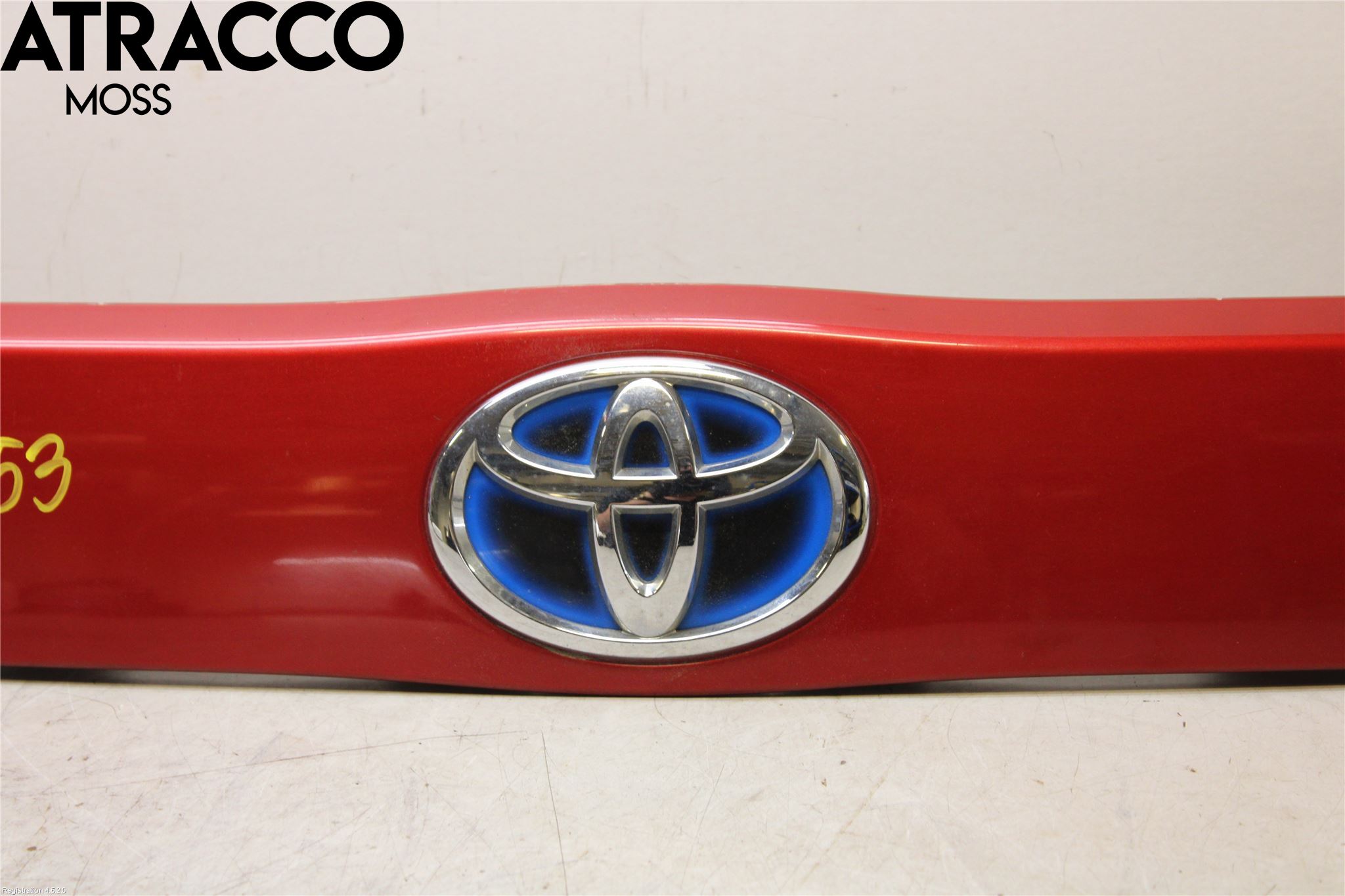 Toyota PRIUS ZVW30 09-20 Refleksplate - Skiltplate