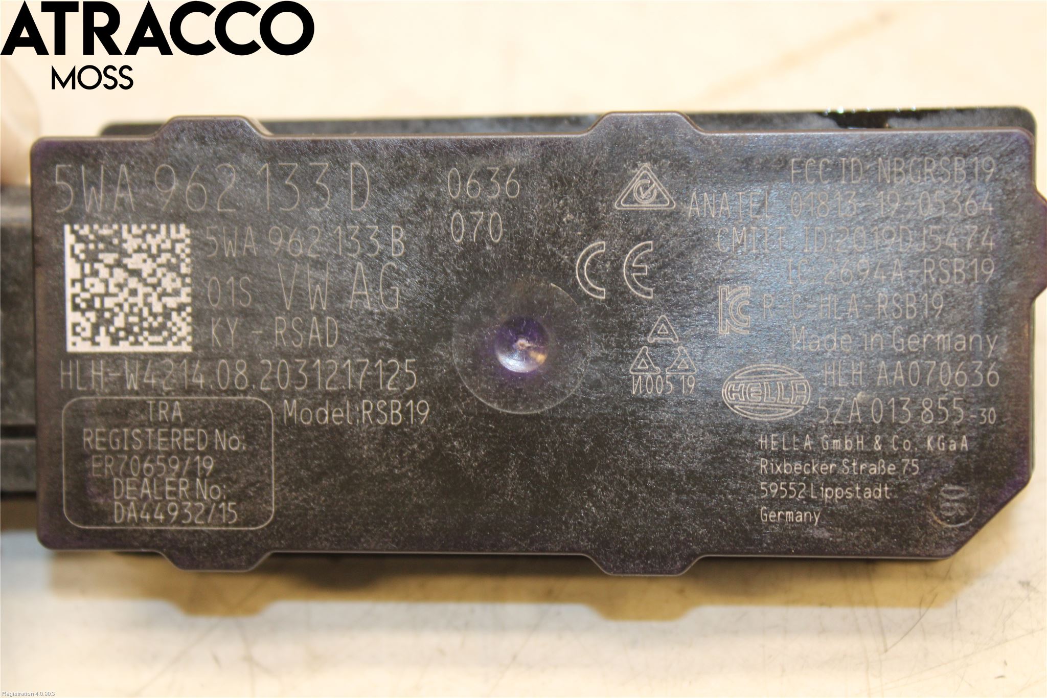 Volkswagen VW ID.3 21- Styreenhet Øvrig