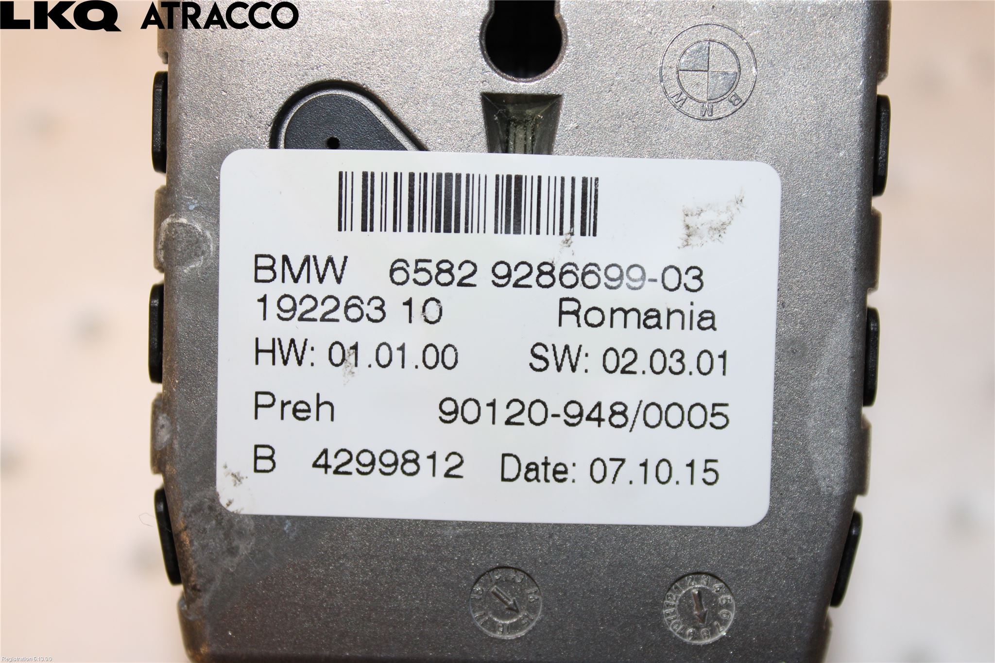 BMW i3 I01 13-22 Bryter Multifunksjon