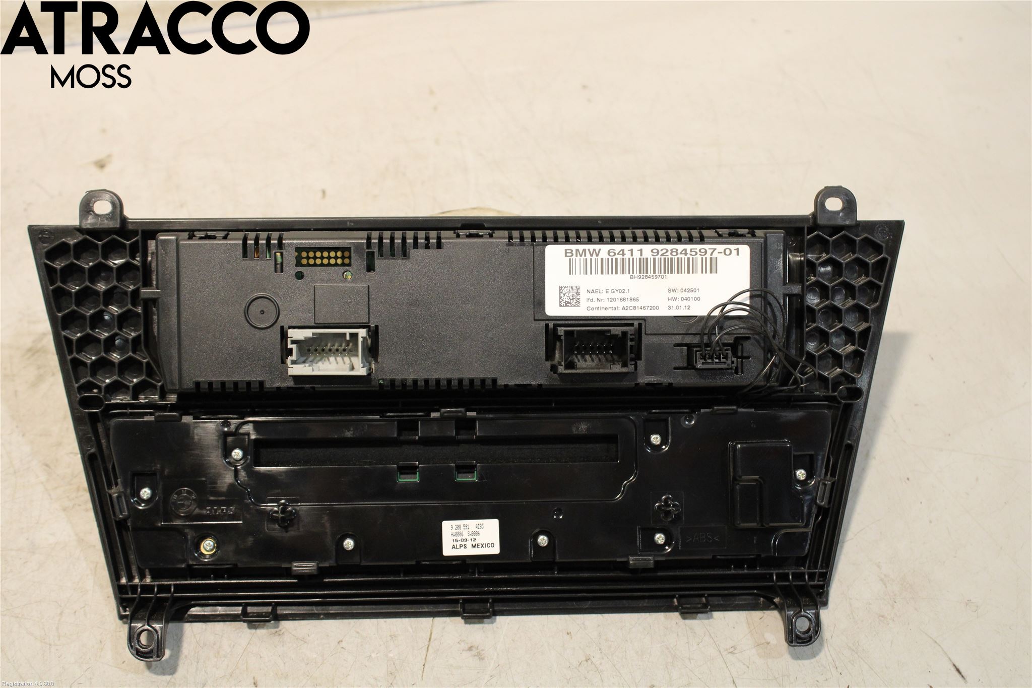 BMW X3 F25 10-17 Varme Ac Betjening-Display