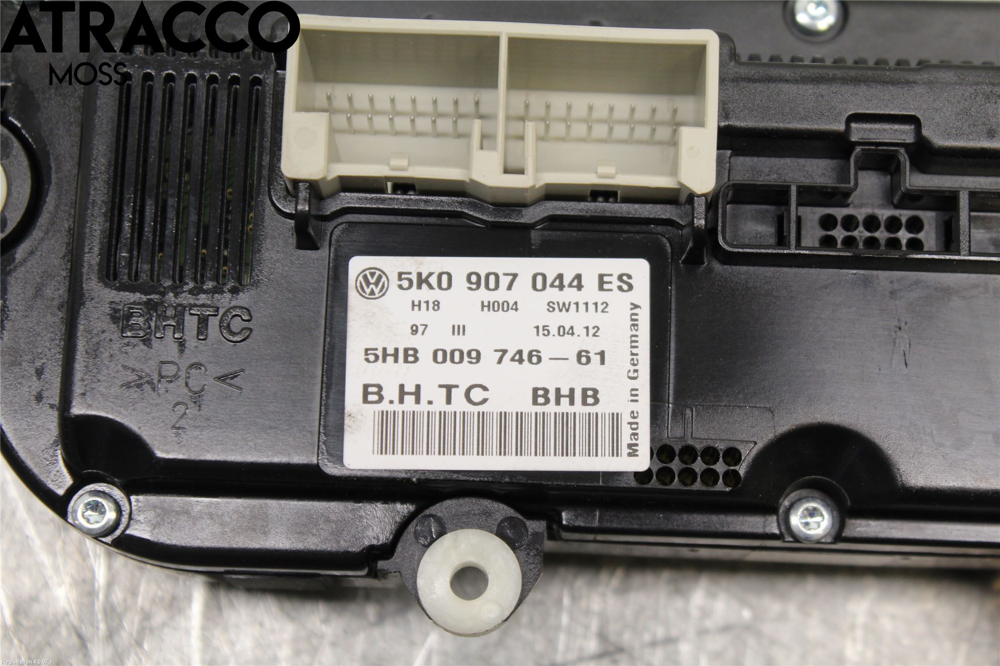 Volkswagen VW GOLF VI 09-13 Varme Ac Betjening-Display