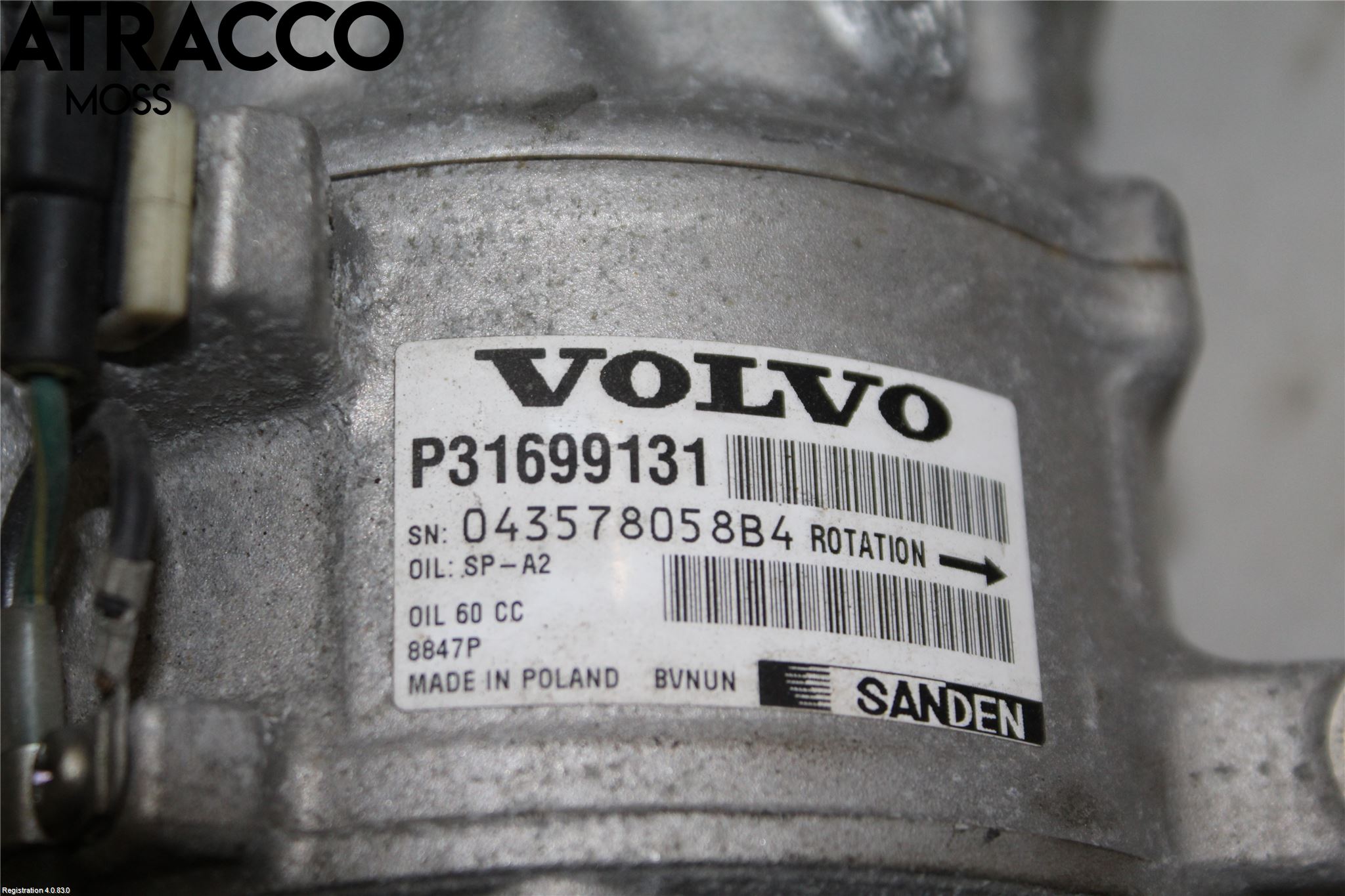 Volvo V90 CROSS COUNTRY 17->> Varme Ac Kompressor