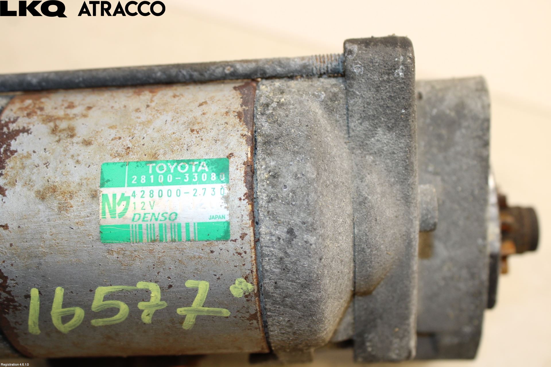 Toyota AURIS 10-12 Startmotor Diesel