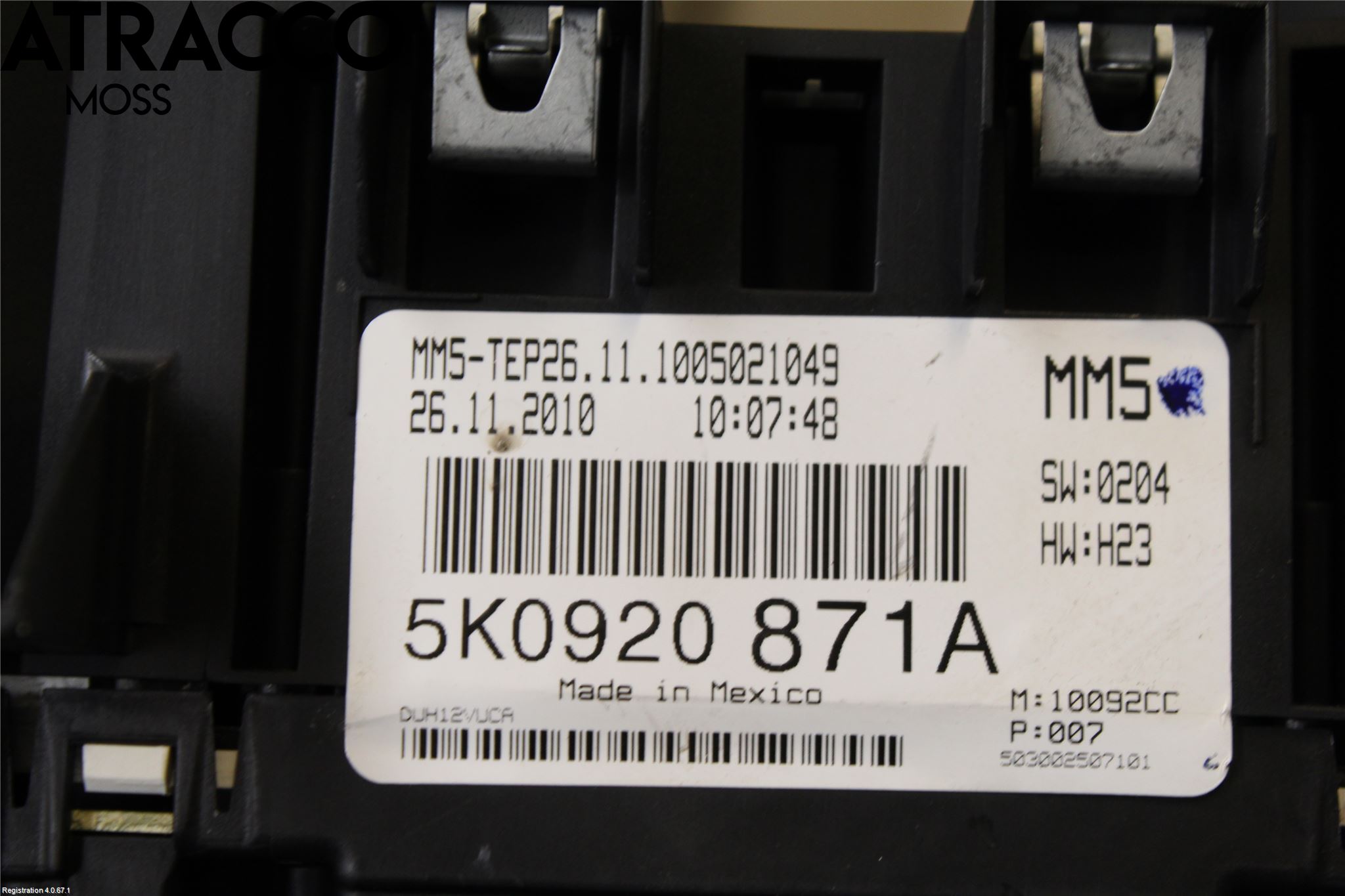 Volkswagen VW GOLF VI 09-13 Instr Kombinert