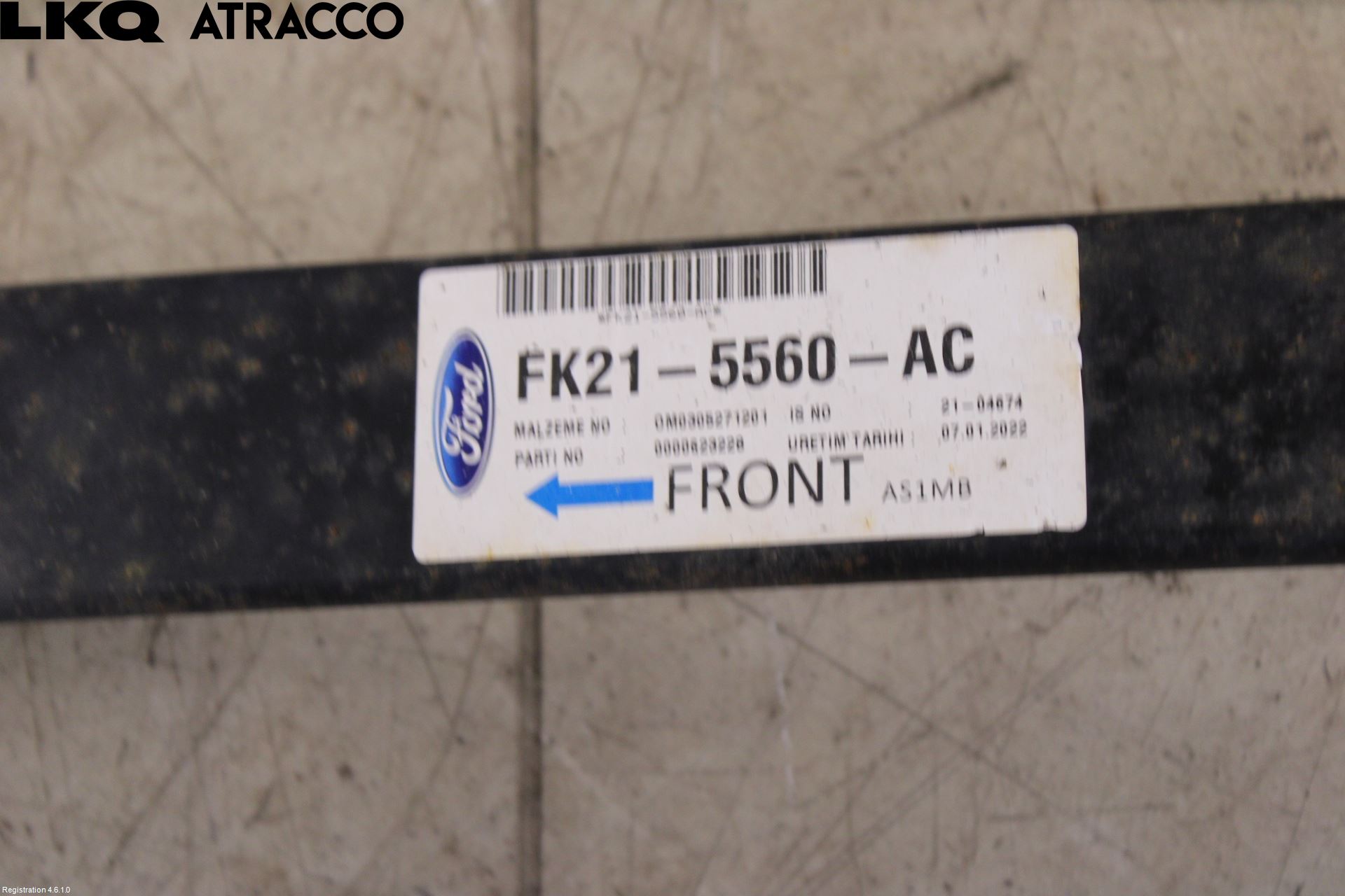 Ford TRANSIT/TOURNEO CUSTOM 13-24 Fjær Bak Blad