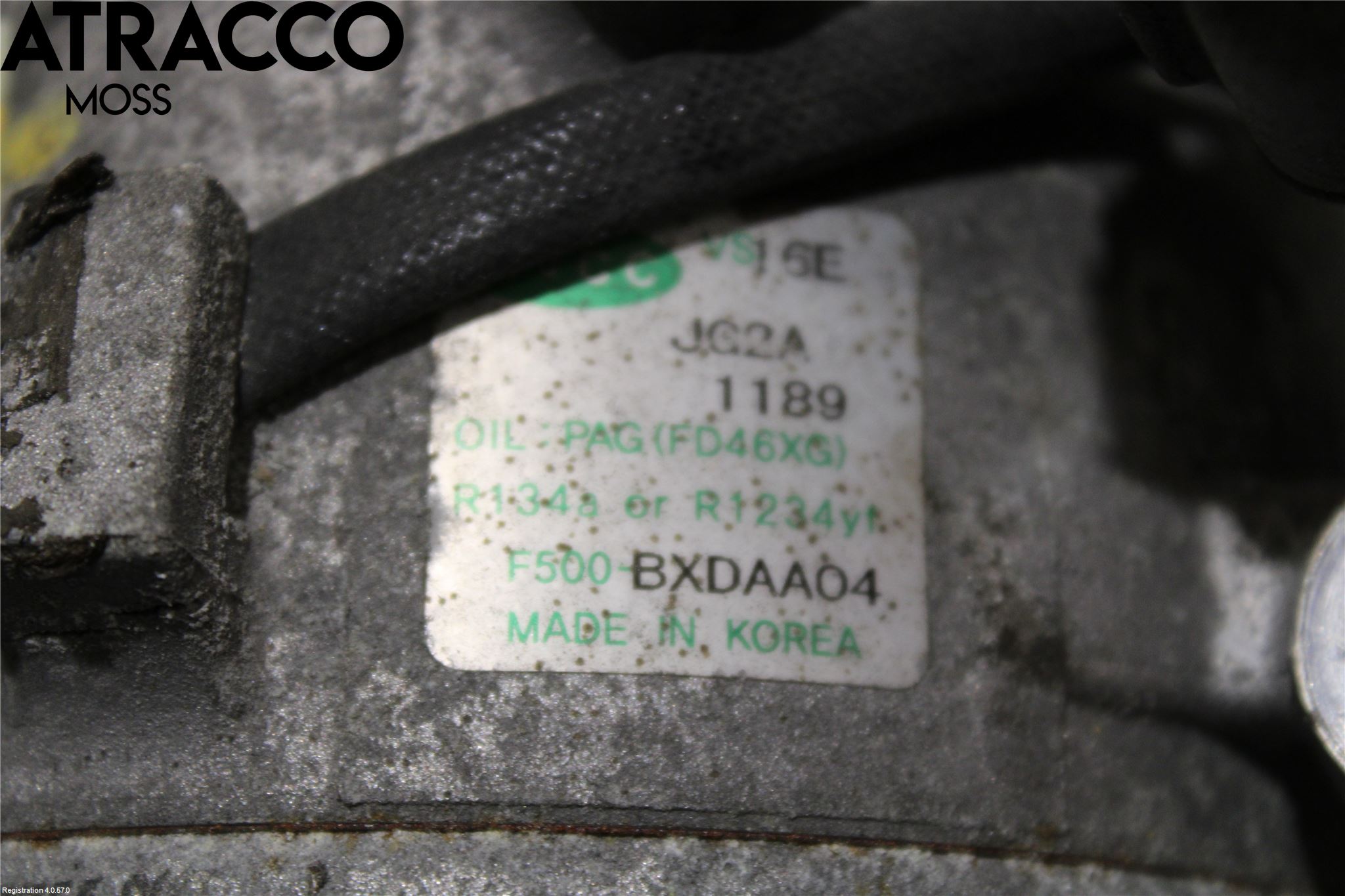 Kia SPORTAGE (SL) 11-15 Varme Ac Kompressor