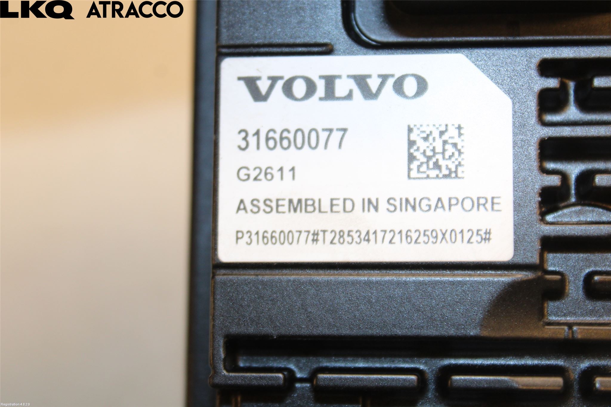 Volvo S90 17->> Sensor Kollisjonsbeskyttelse