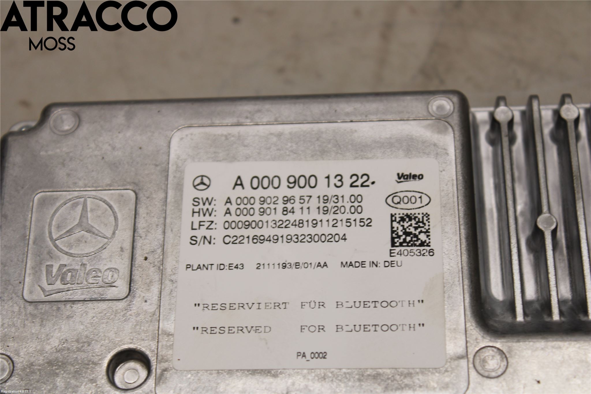 Mercedes-Benz MB EQC (N293) 20- Styreenhet Parkering