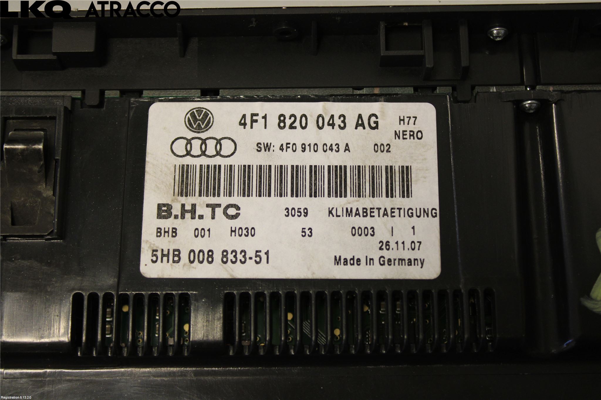 Audi A6/S6     05-11 Varme Ac Betjening-Display