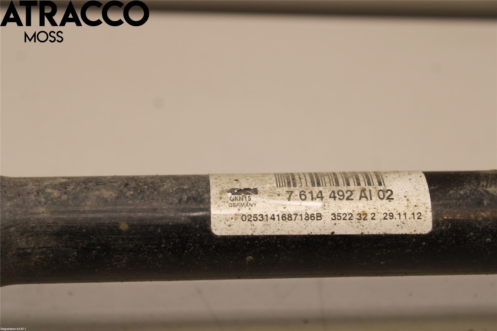 BMW X3 F25 10-17 Drivaksel Bak Kompl Høyre