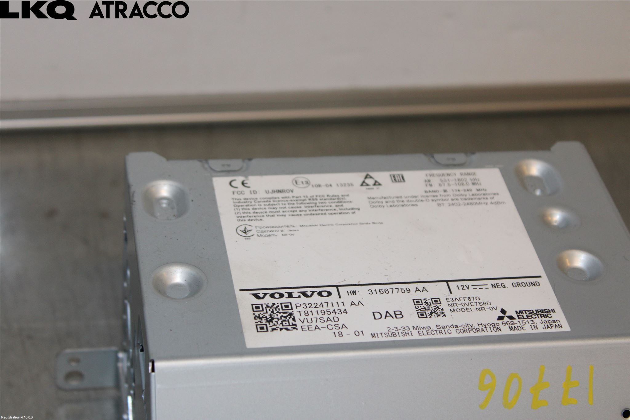 Volvo V90 17->> Stereo Radio