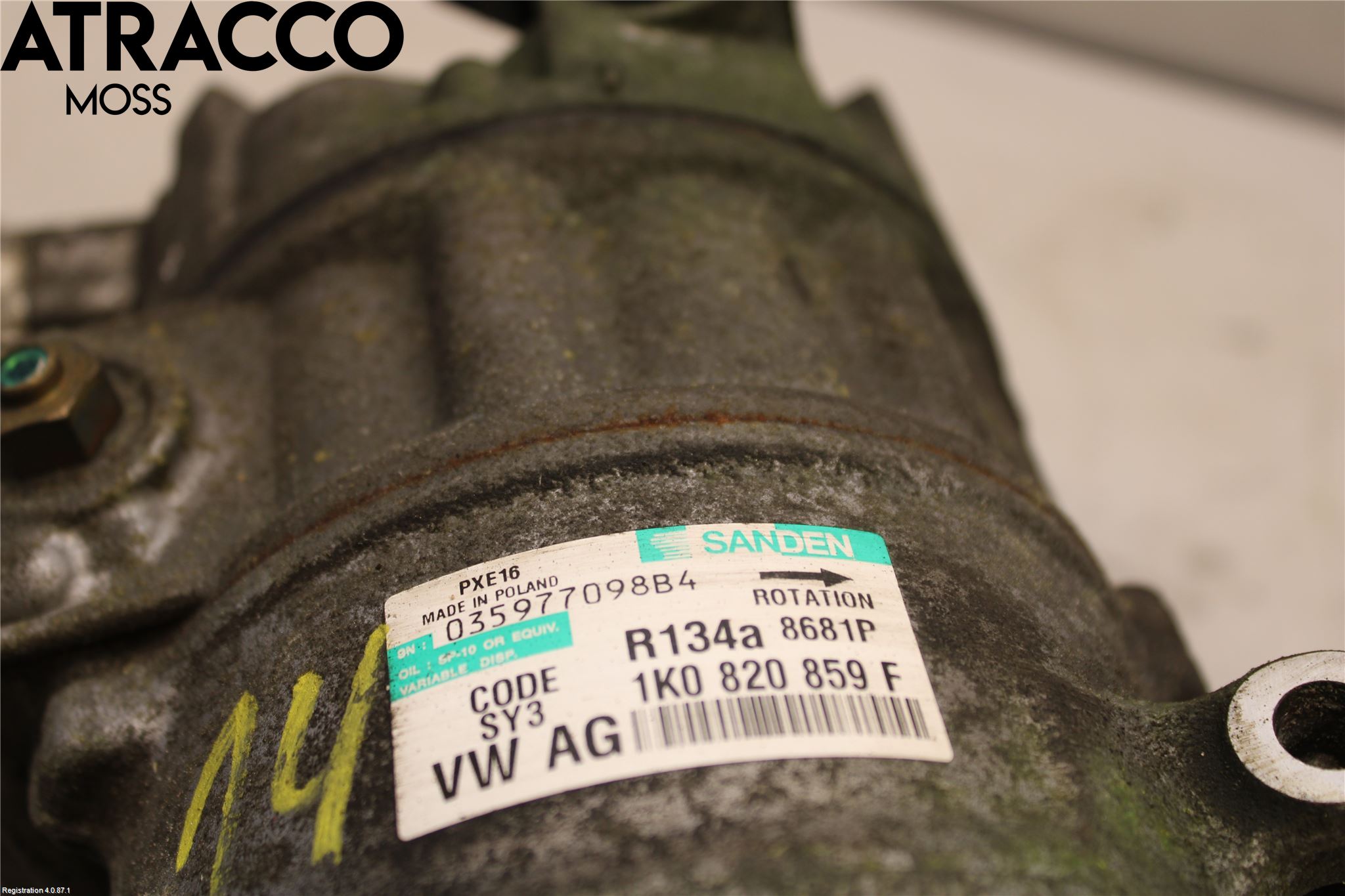 Volkswagen VW TOURAN 03-10 Varme Ac Kompressor