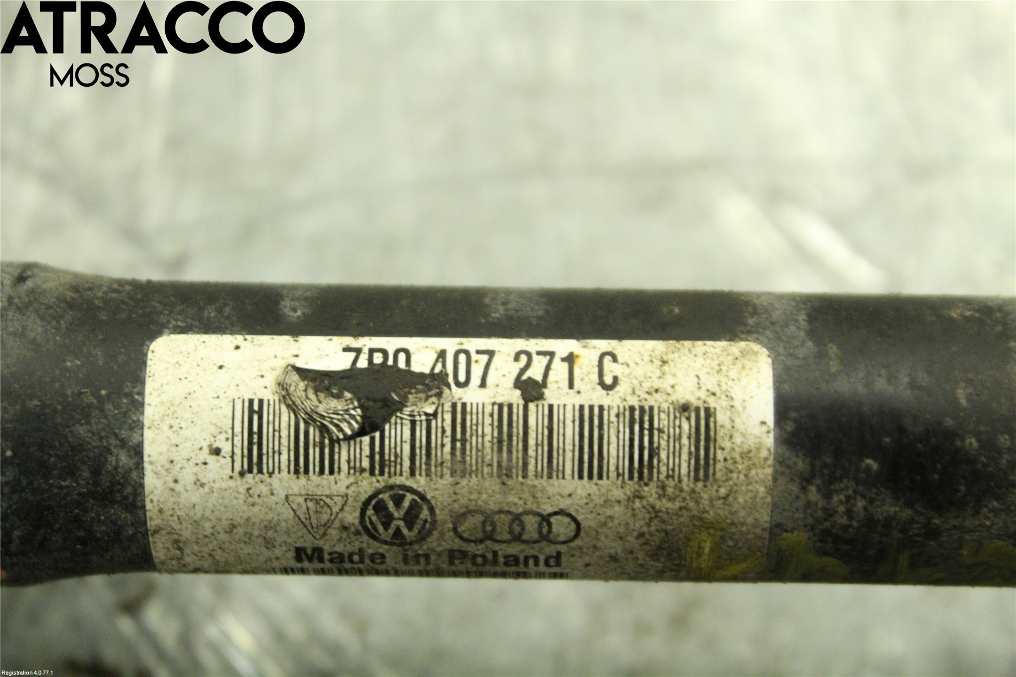 Porsche CAYENNE 03- Drivaksel Foran Kompl Høyre