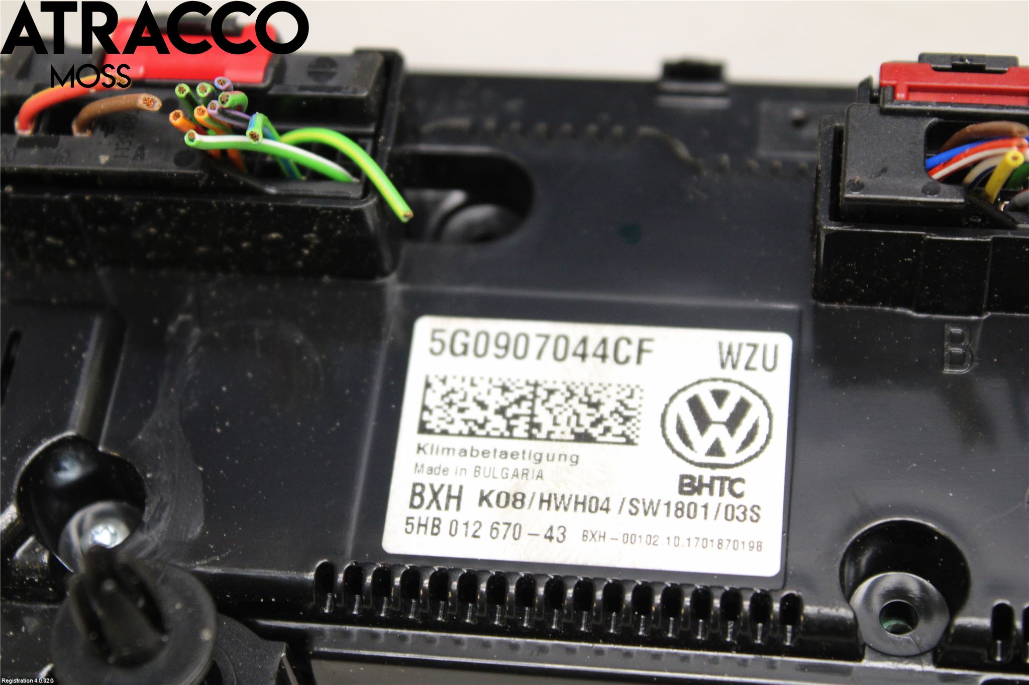 Volkswagen VW GOLF / E-GOLF VII 13-20 Varme Ac Betjening-Display