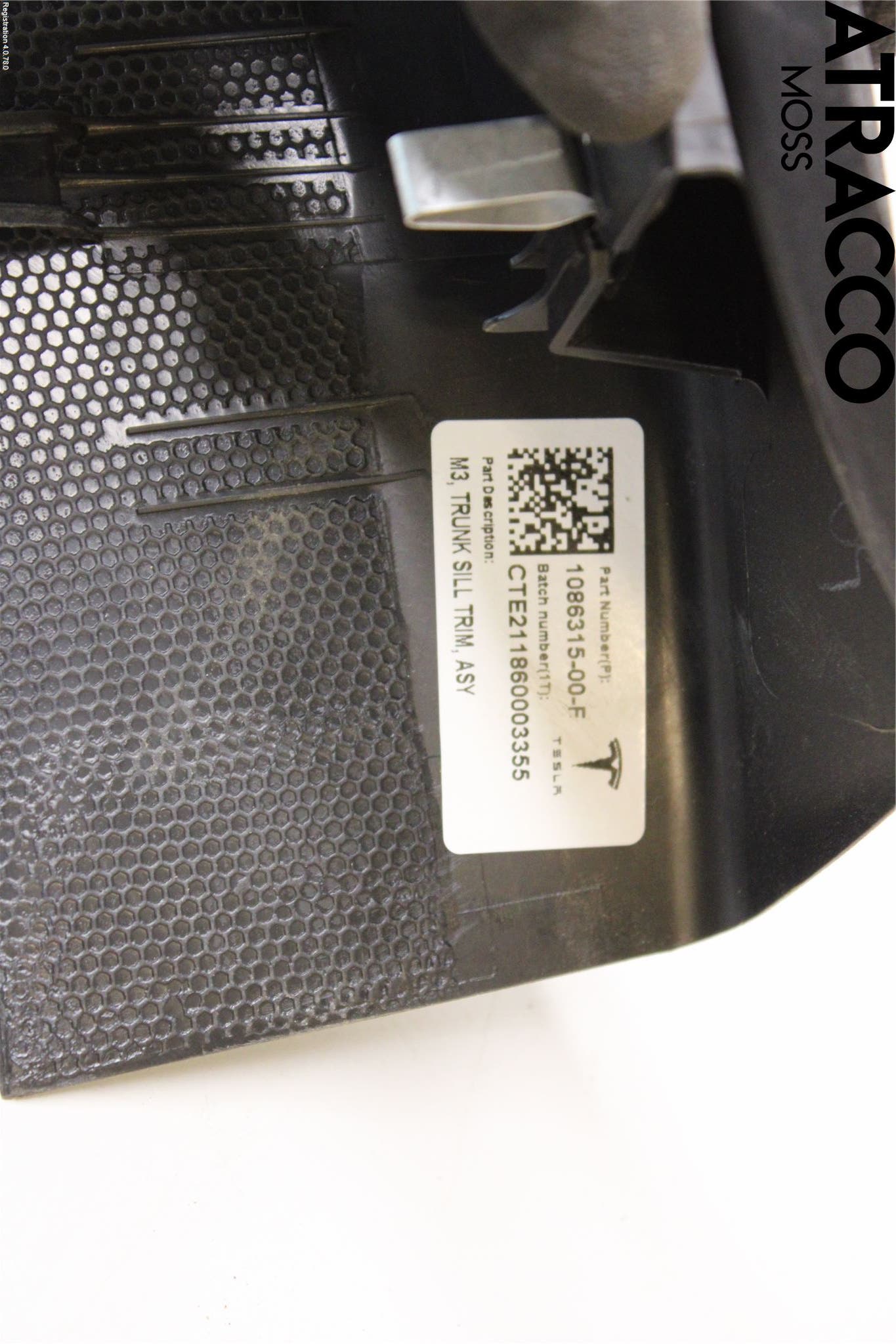 Tesla MODEL 3 17- Innr Bagasjeromkledsel