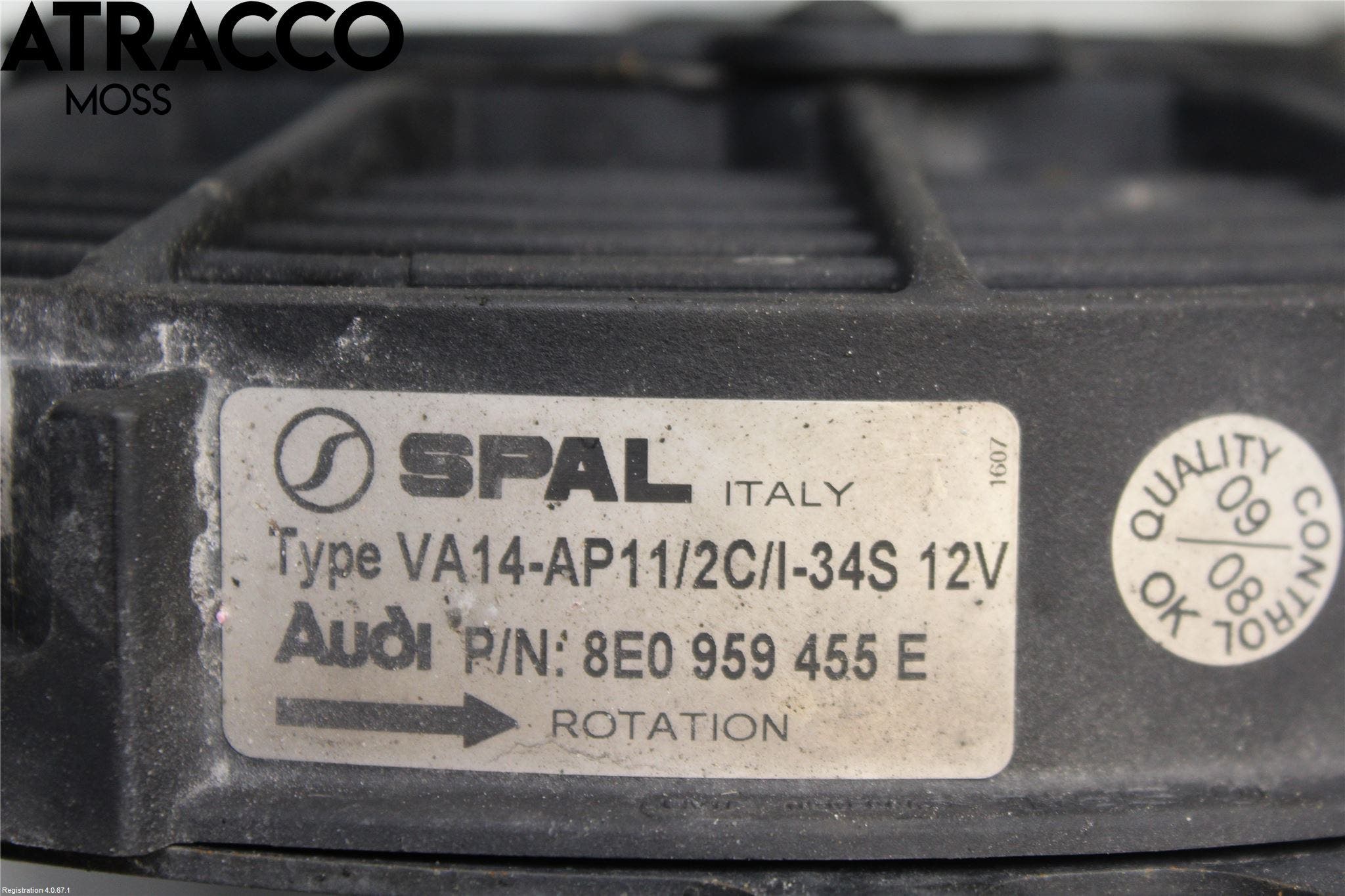 Audi A6/S6 05-11 Kjølevifte Elektrisk