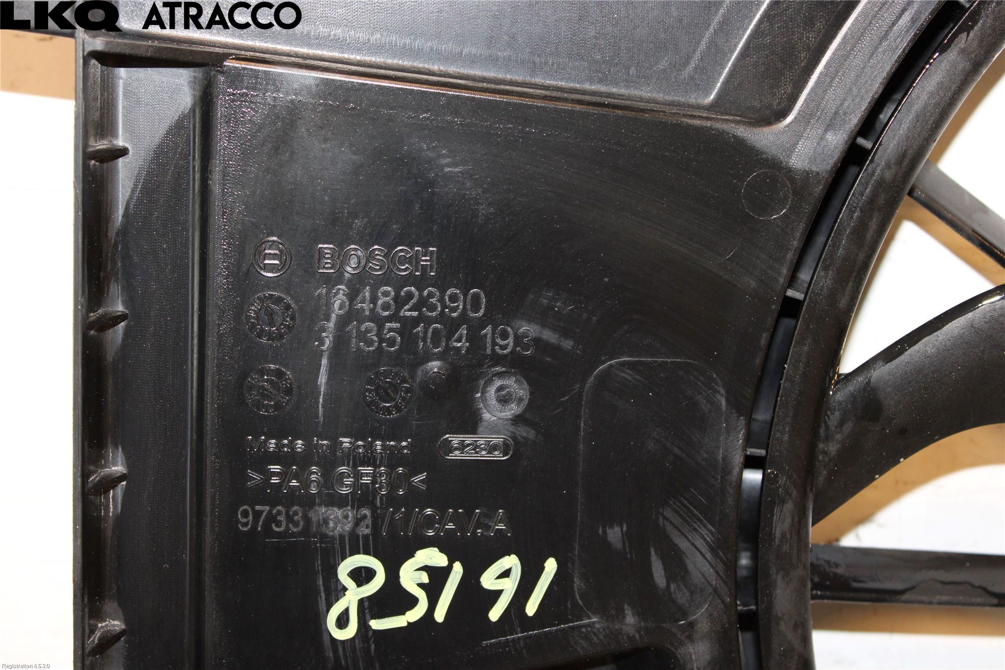 Opel ASTRA K 16-22 Kjølevifte Elektrisk