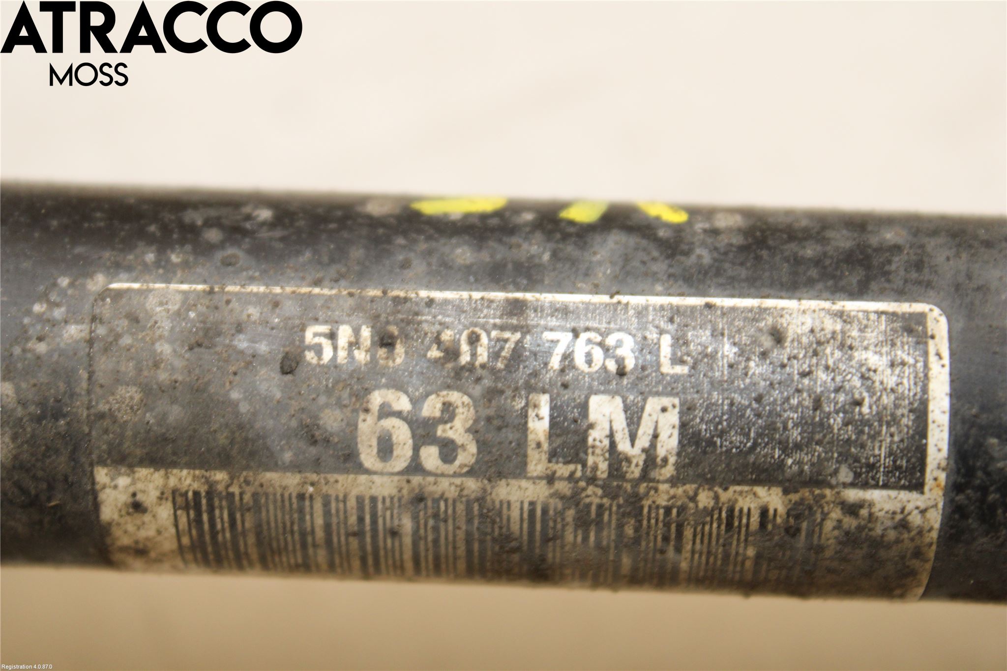 Volkswagen VW TIGUAN 07-16 Drivaksel Foran Kompl Venstre