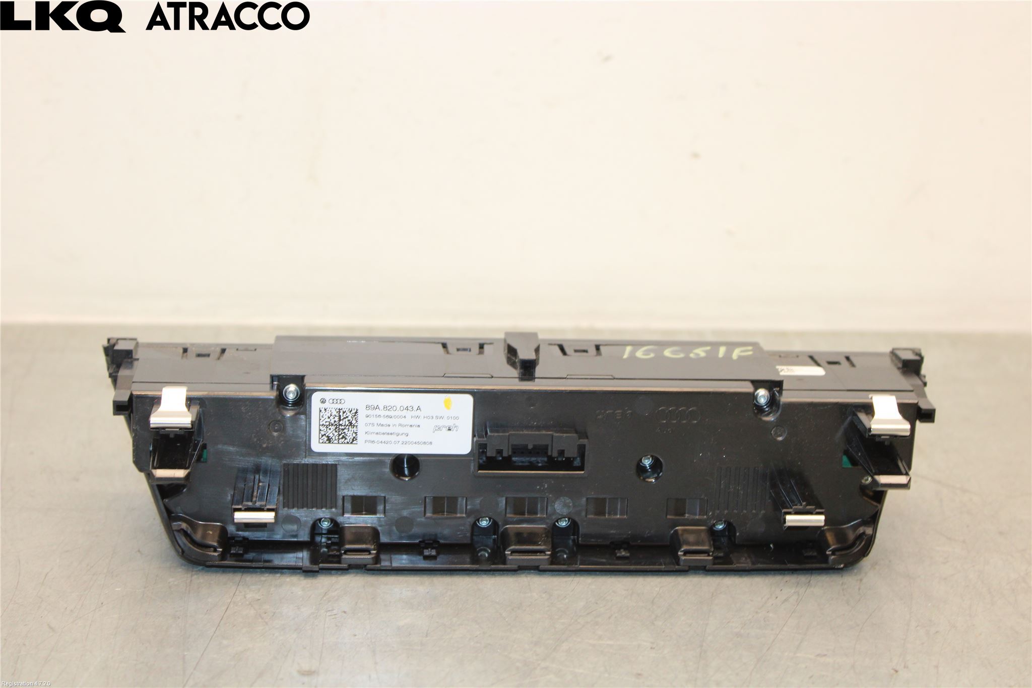 Audi Q4 E-TRON FZ 22- Varme Ac Betjening-Display