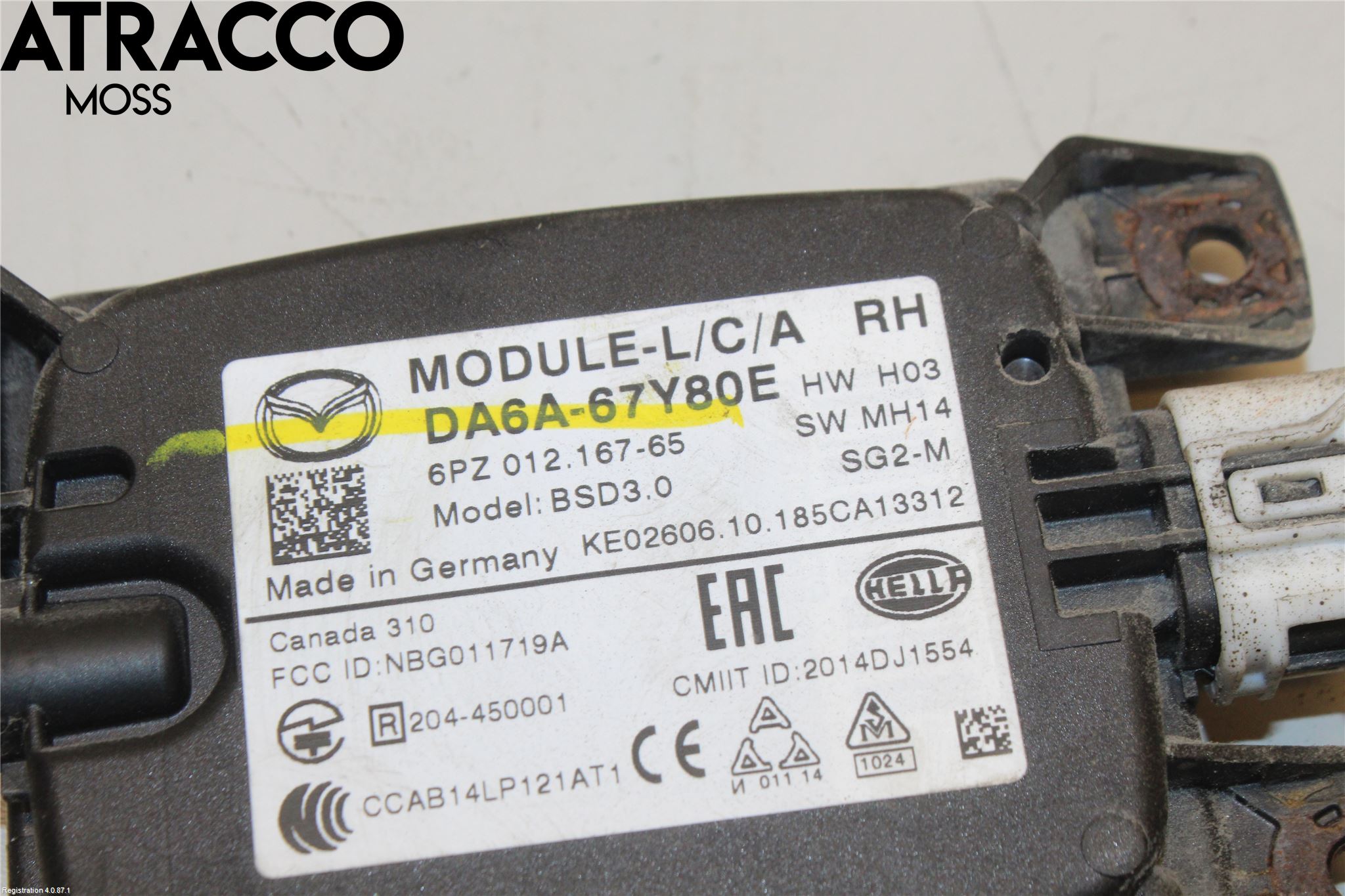 Mazda 2 (DJ) 15-22 Sensor Kollisjonsbeskyttelse