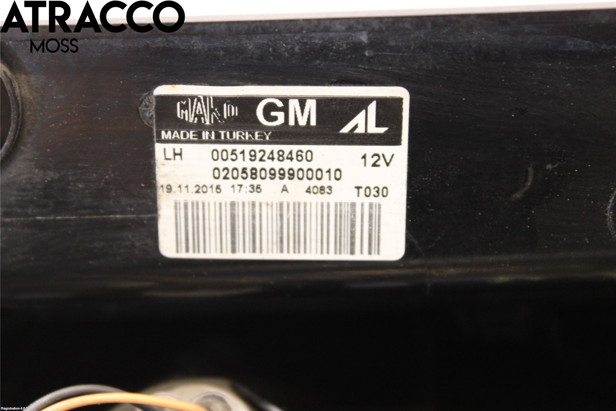 Opel COMBO D 12-18 Baklykt Venstre