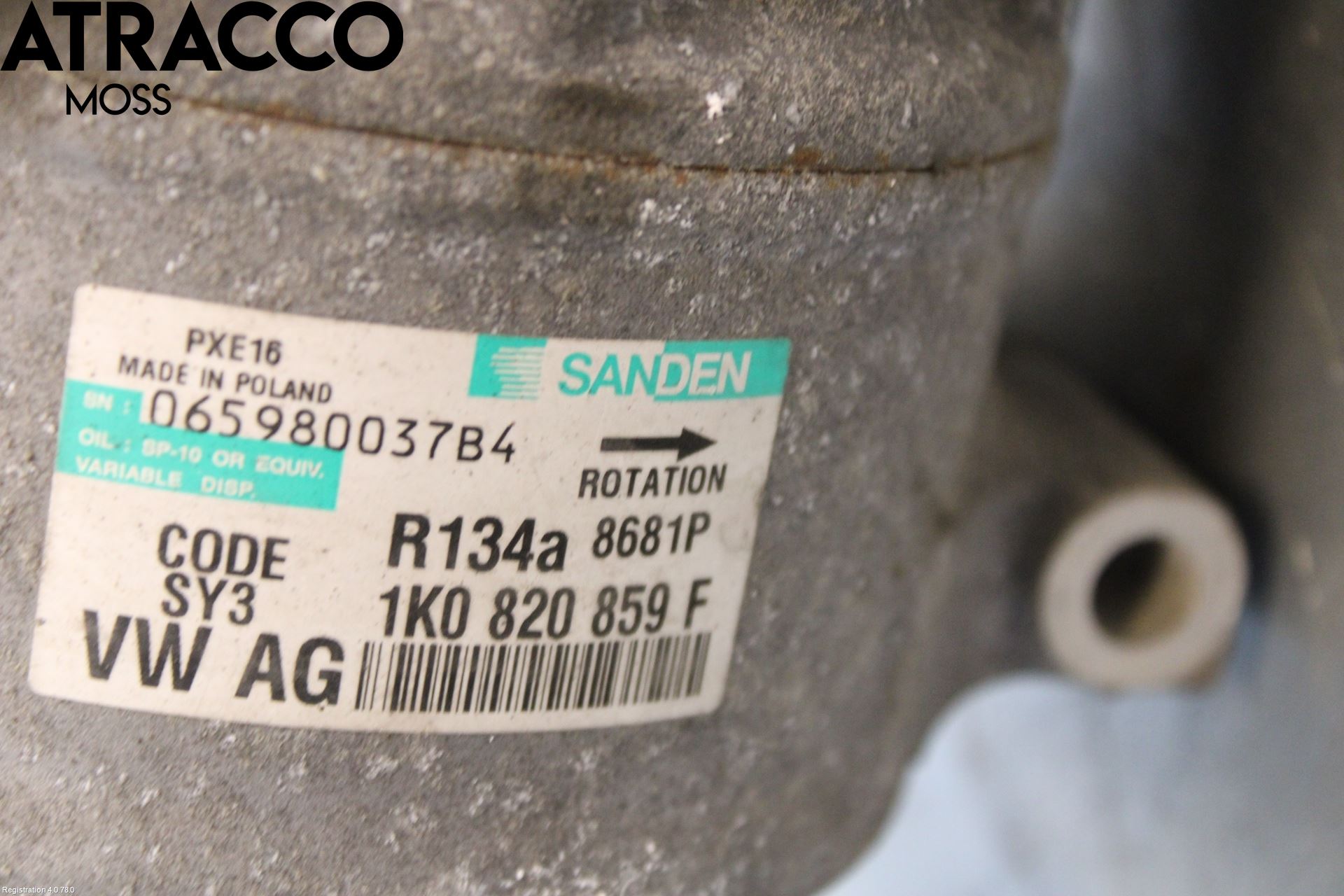 Volkswagen VW TOURAN 03-10 Varme Ac Kompressor