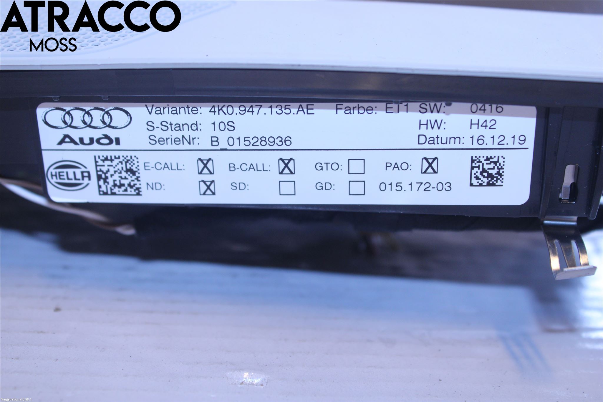 Audi E-TRON, S GE 19- Innr Taklys